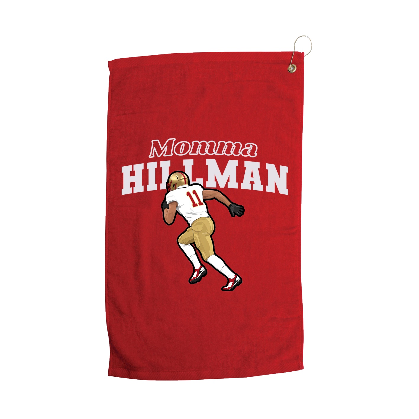Golf Towel — Mothers Day Block in Red