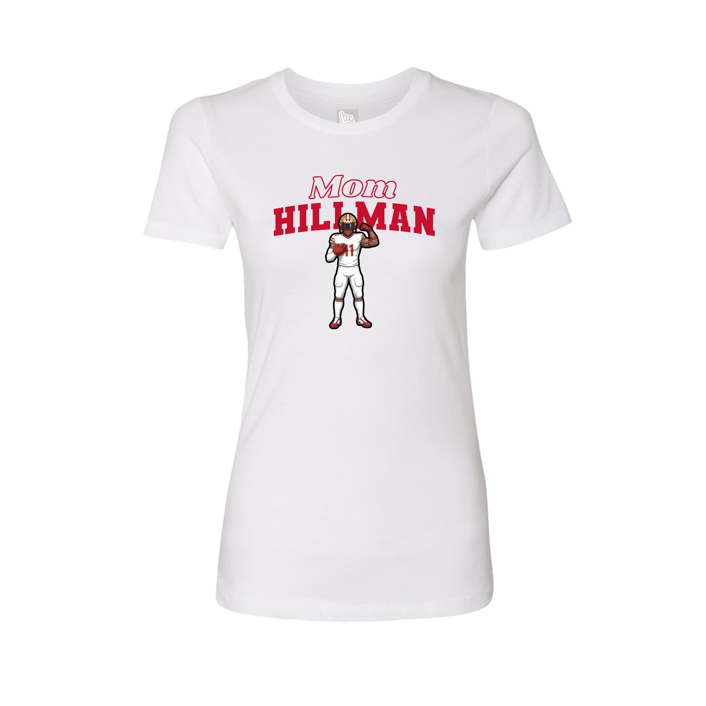Womens Tee — Mothers Day Block in White