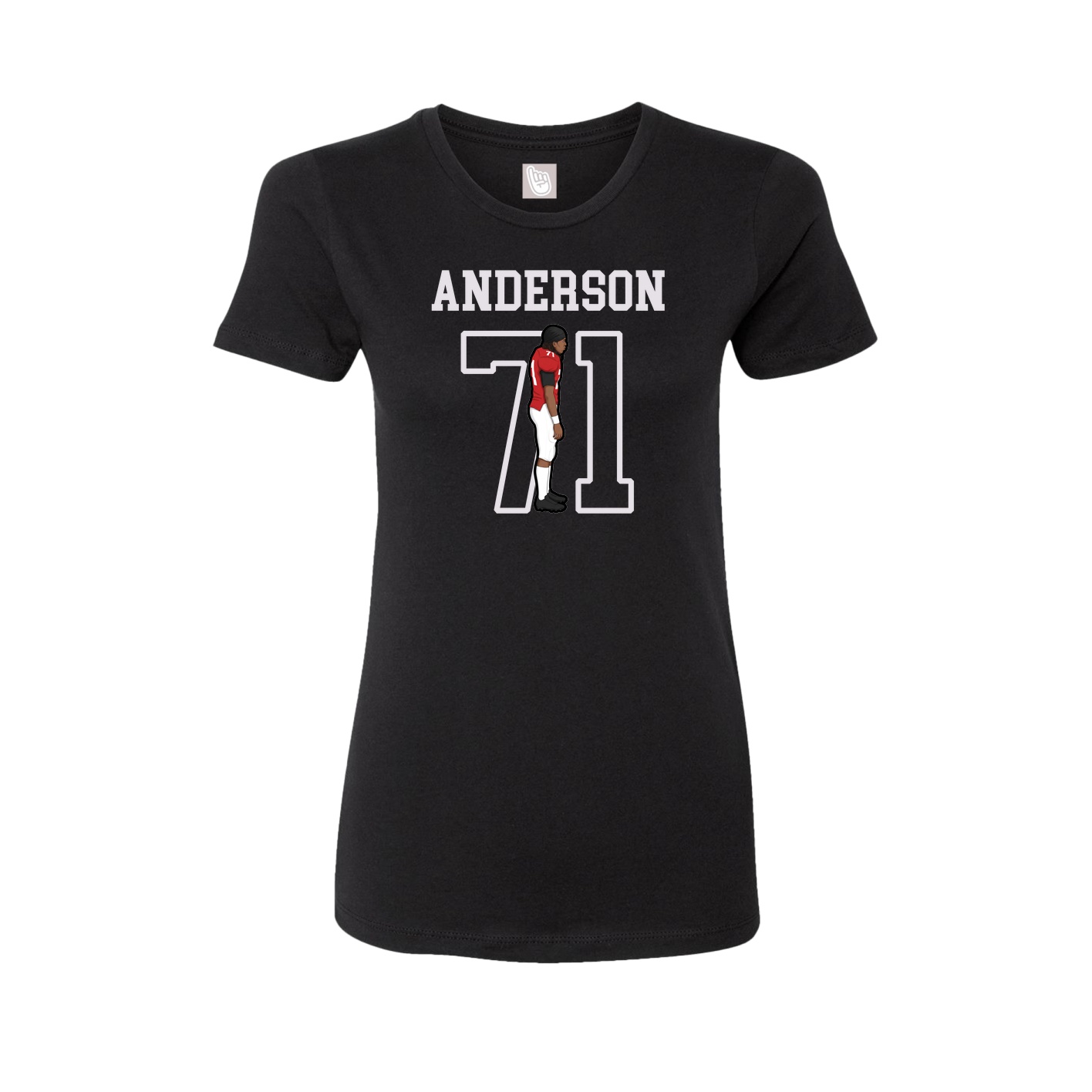 Fitted Women's Tee — Shirsey in Black