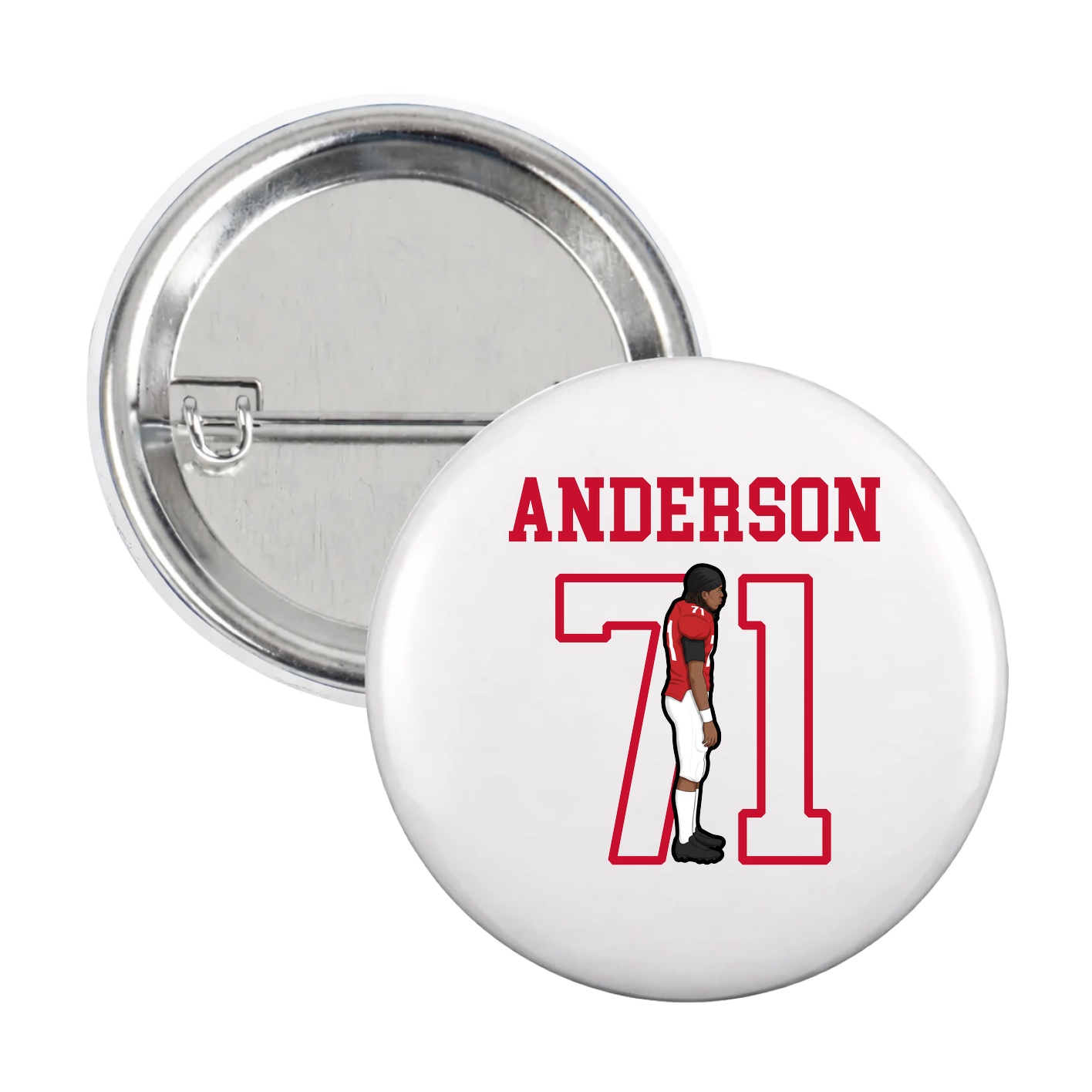 Game Day Button — Shirsey in White