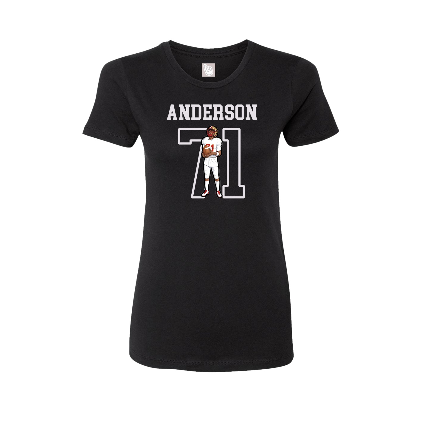 Fitted Women's Tee — Shirsey in Black