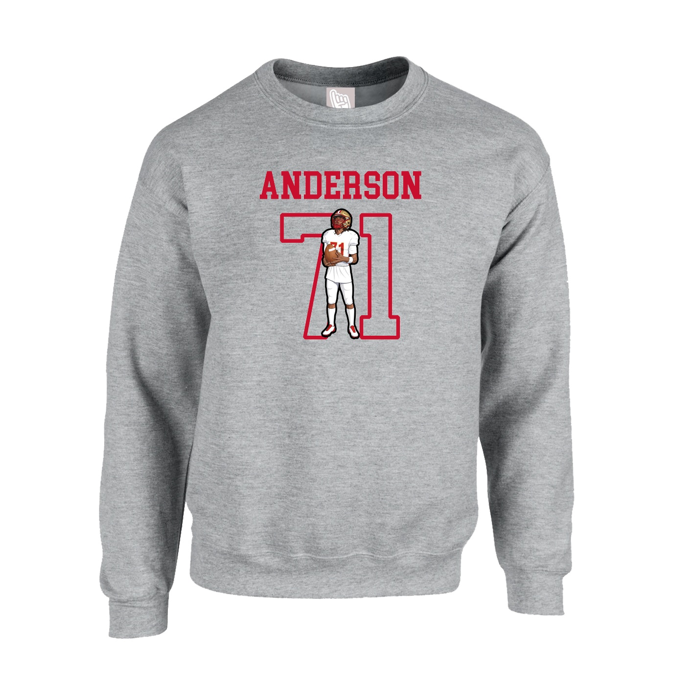 Fleece Crew — Shirsey in Grey