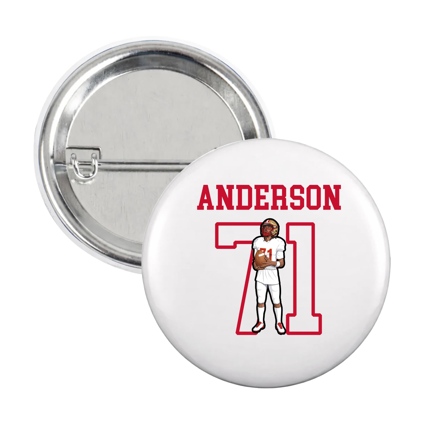 Game Day Button — Shirsey in White
