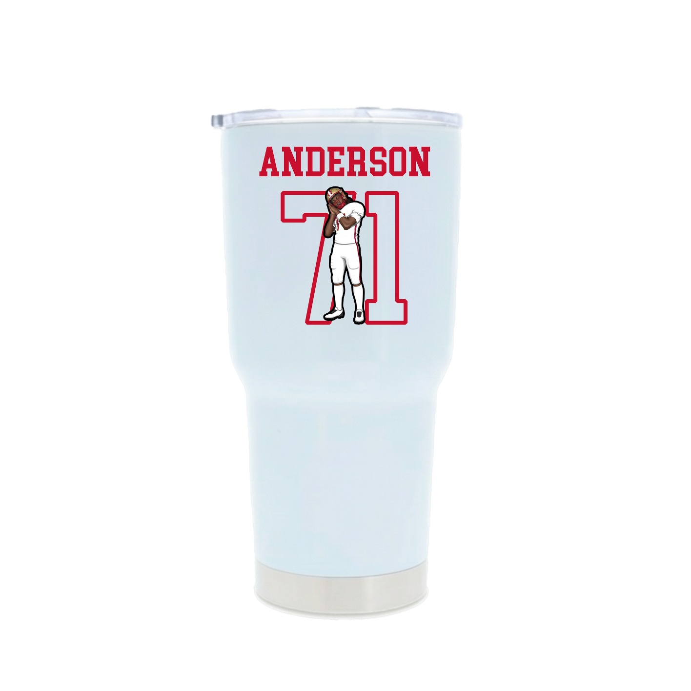 30oz Stainless Steel Tumbler — Shirsey in White
