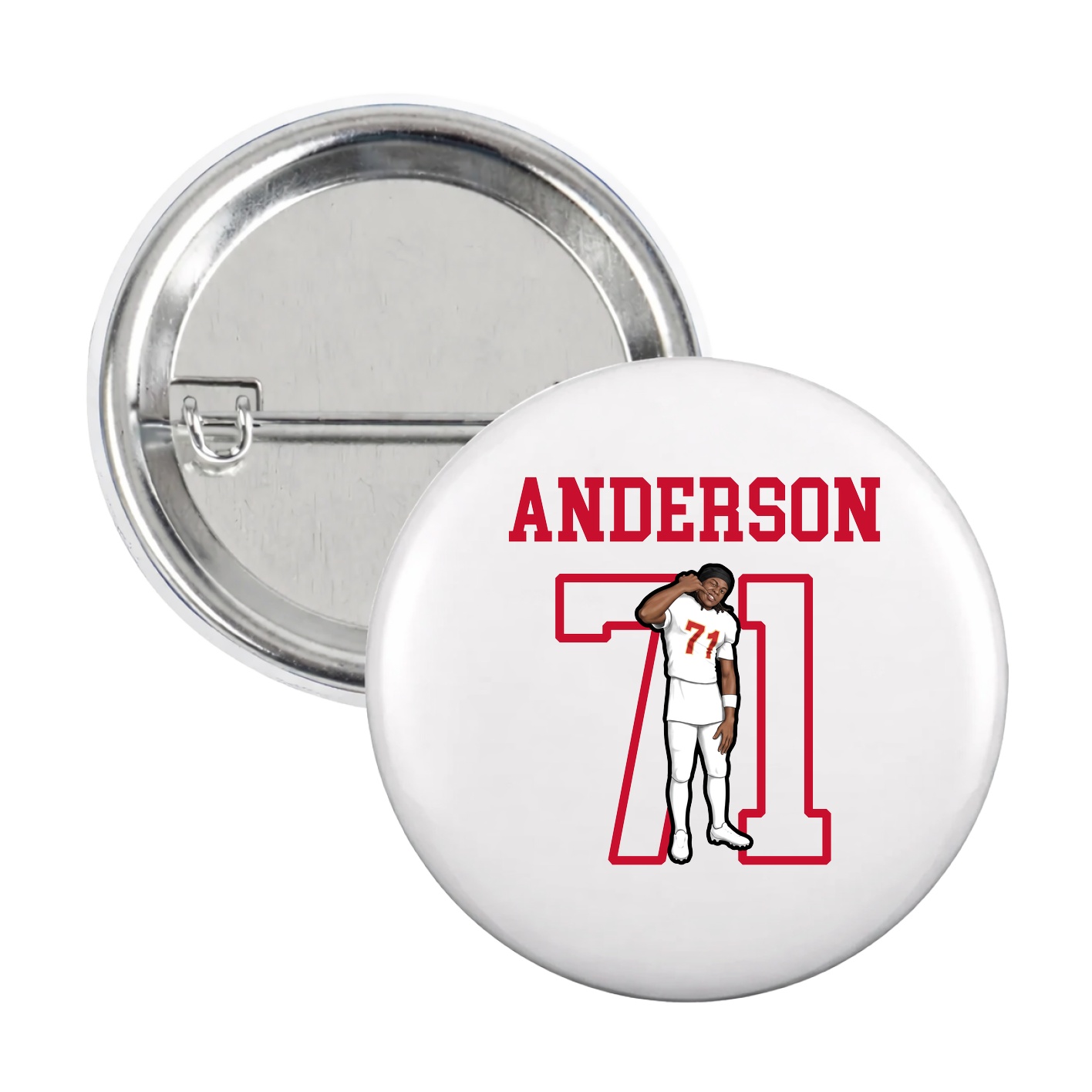 Game Day Button — Shirsey in White