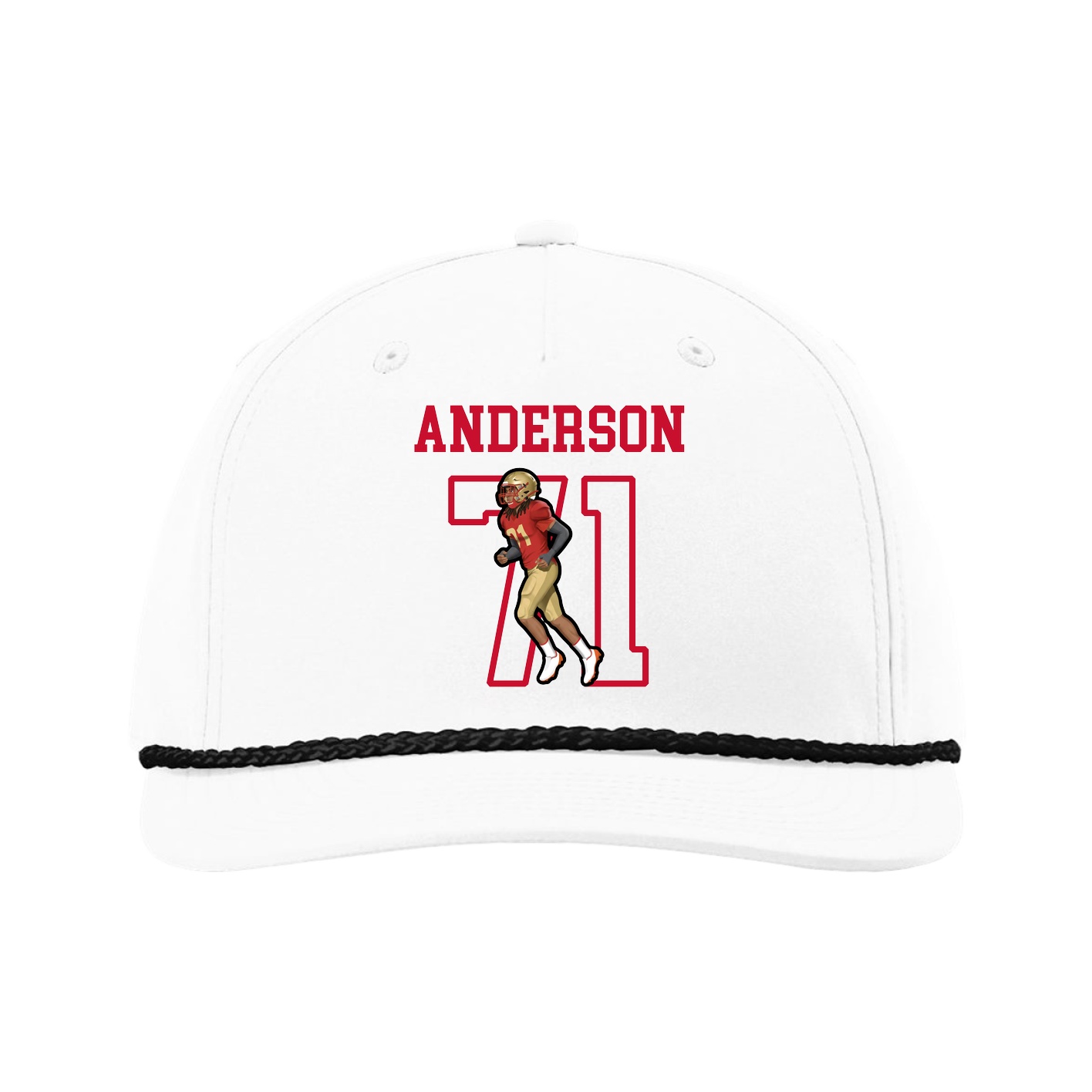 Five-Panel Classic Rope Cap — Shirsey in White