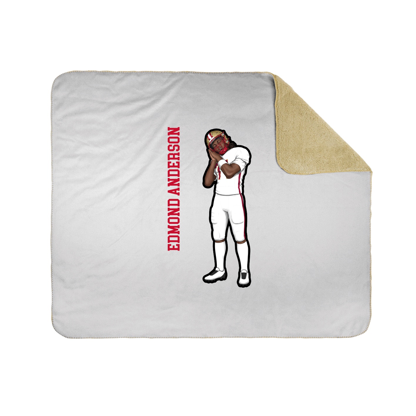 50x60 Sherpa Lined Throw Blanket