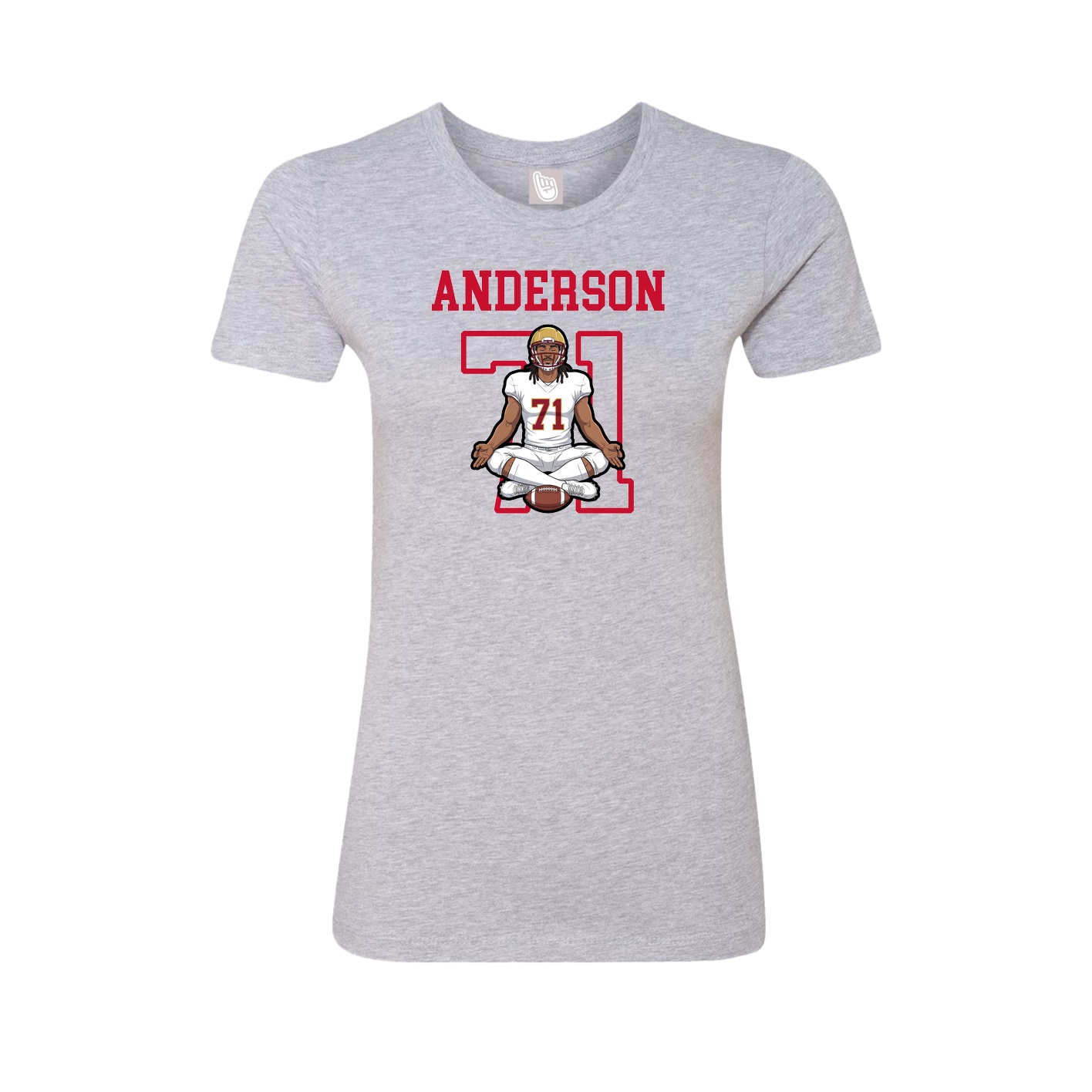 Fitted Women's Tee — Shirsey in Grey