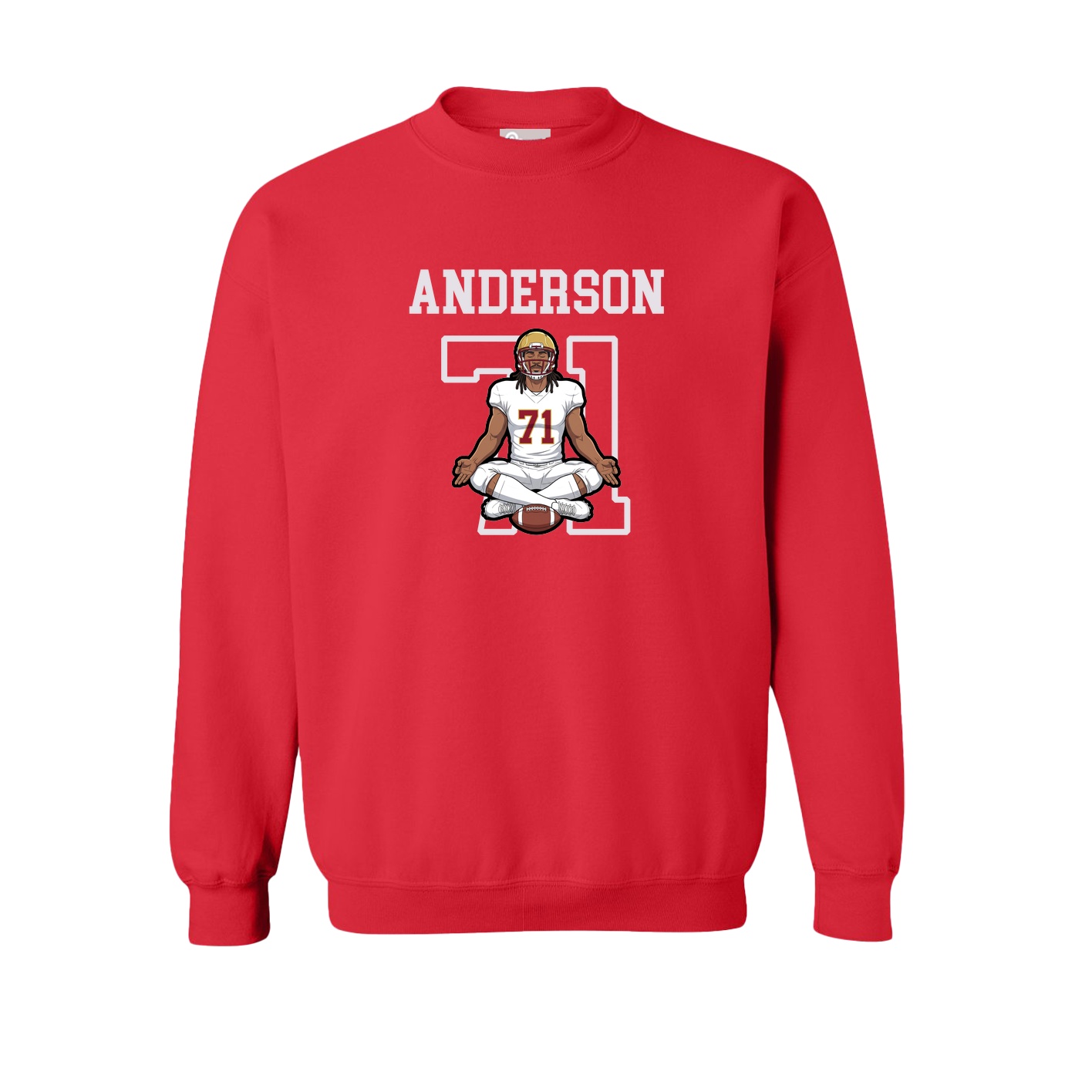 Fleece Crew — Shirsey in Red