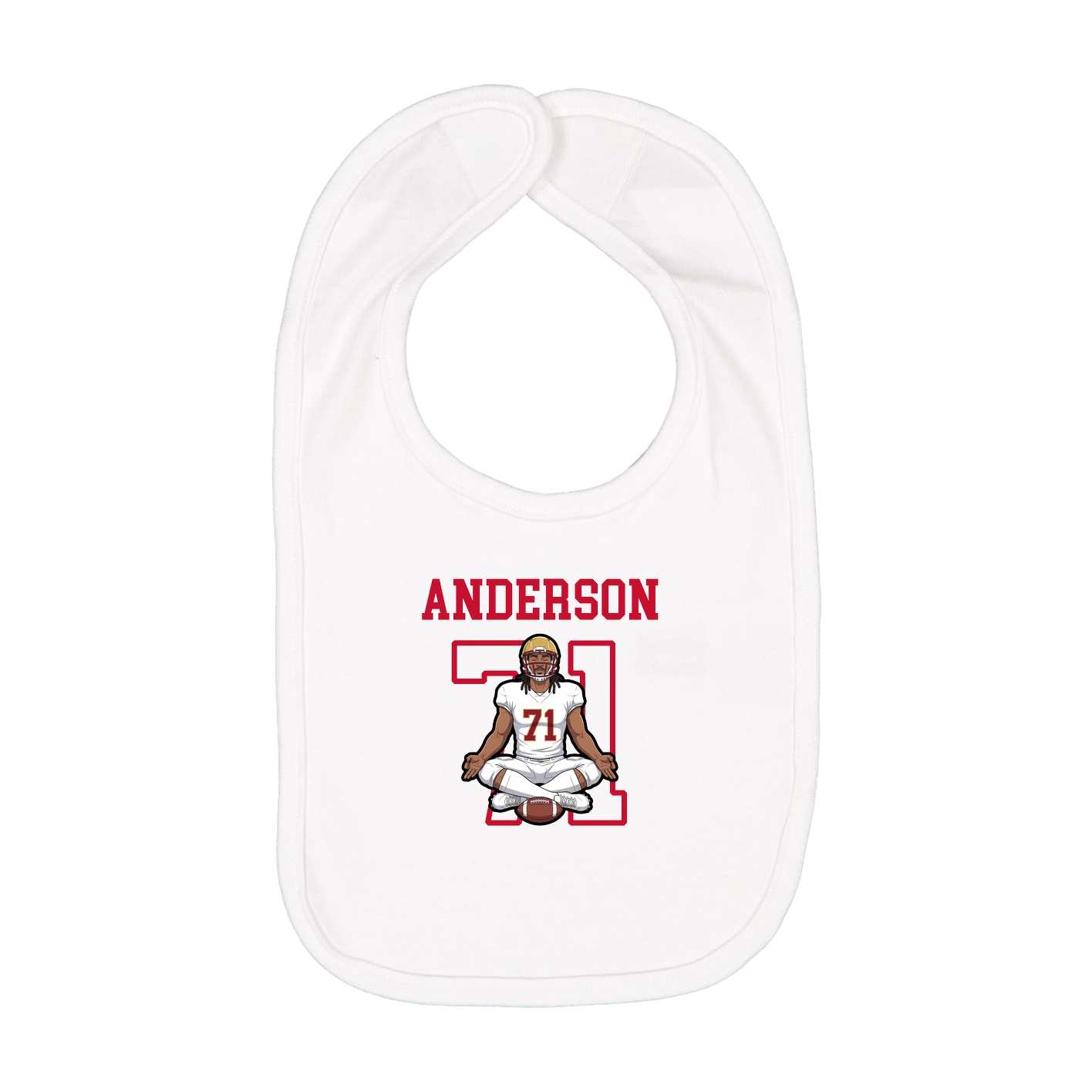 Infant Bib — Shirsey in White