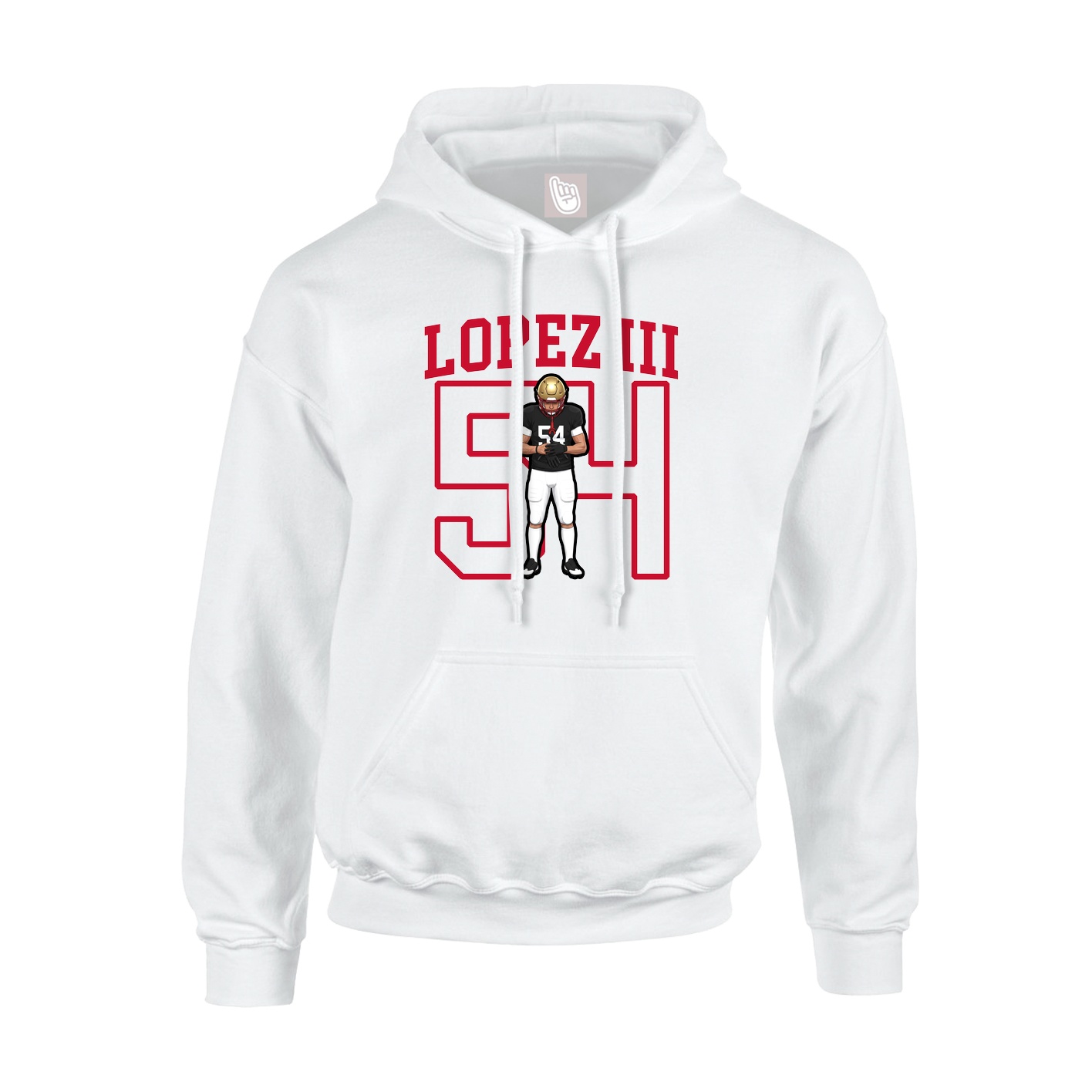 Hoodie — Shirsey in White