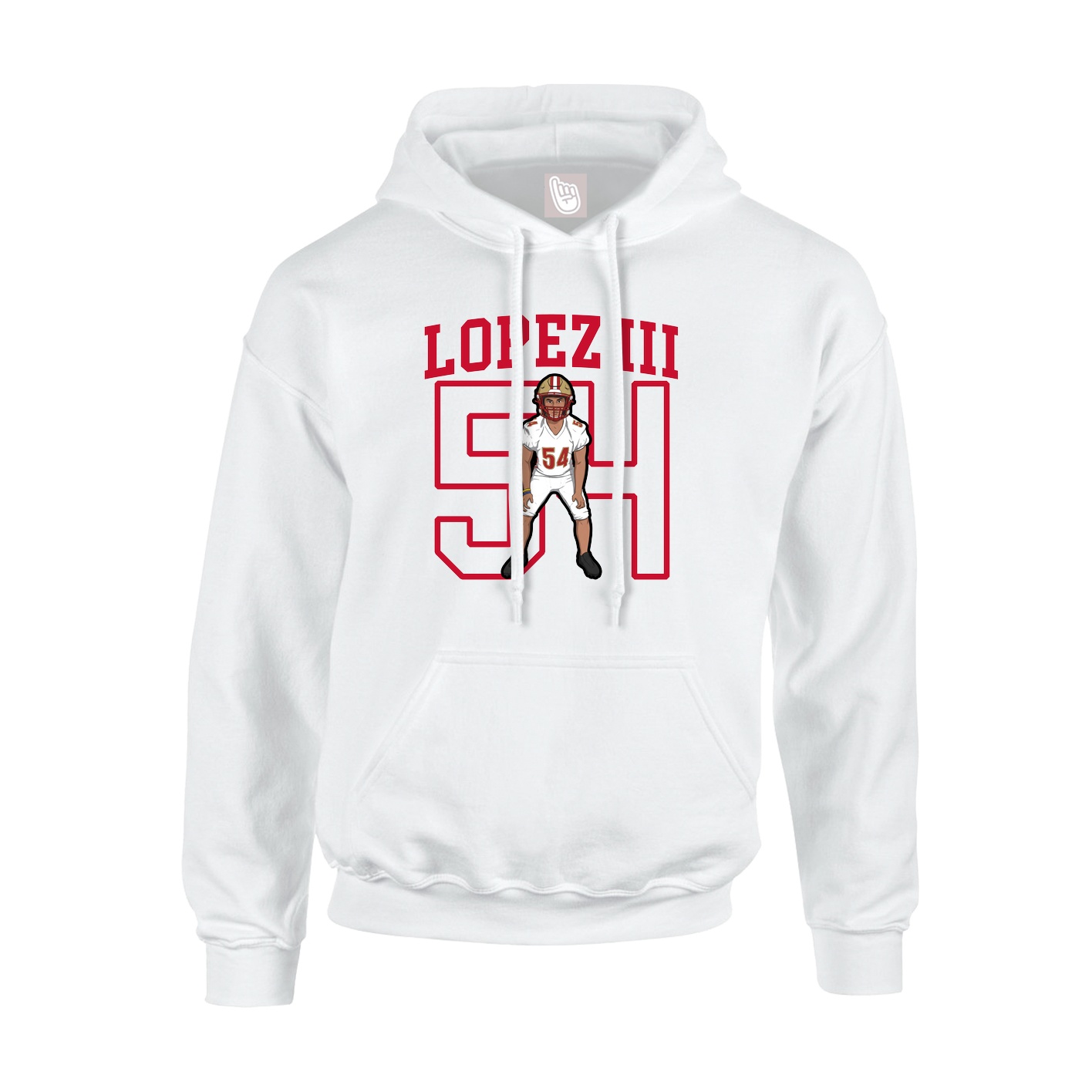 Youth Hoodie — Shirsey in White