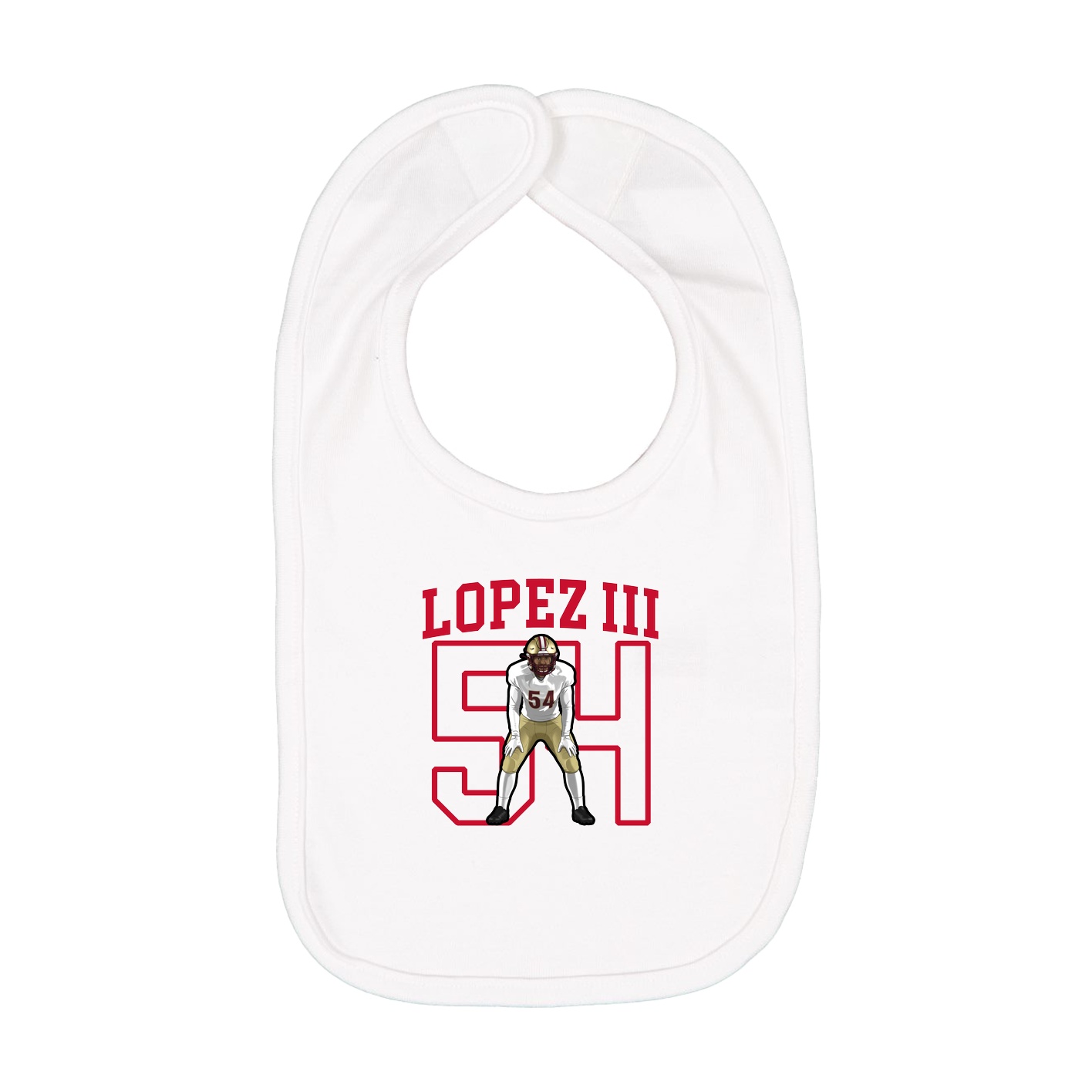 Infant Bib — Shirsey in White