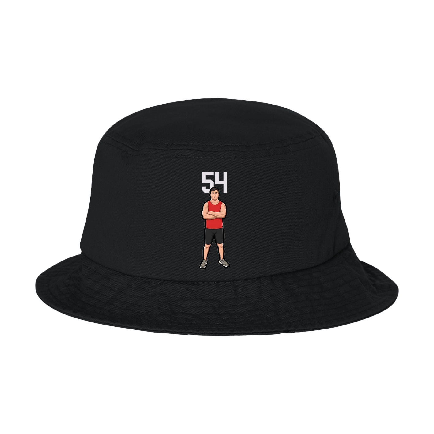Bucket Cap — Number Top in Black