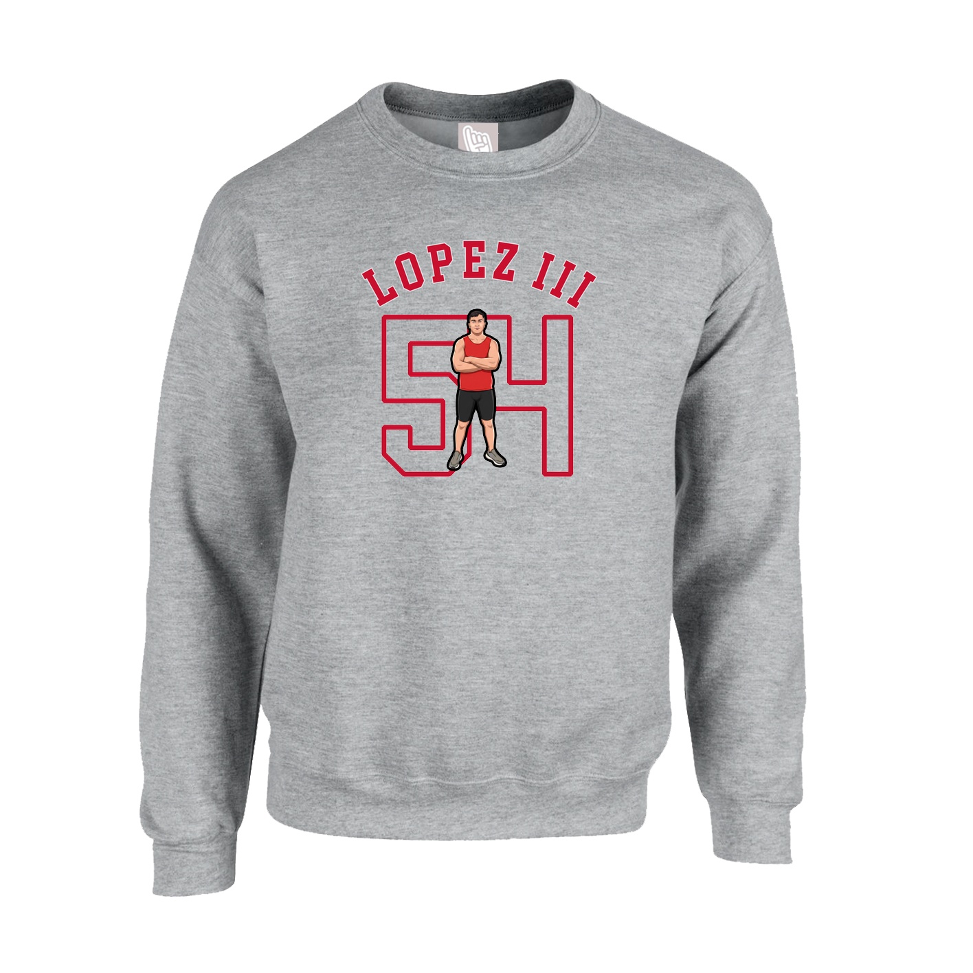 Fleece Crew — Shirsey Arch in Grey