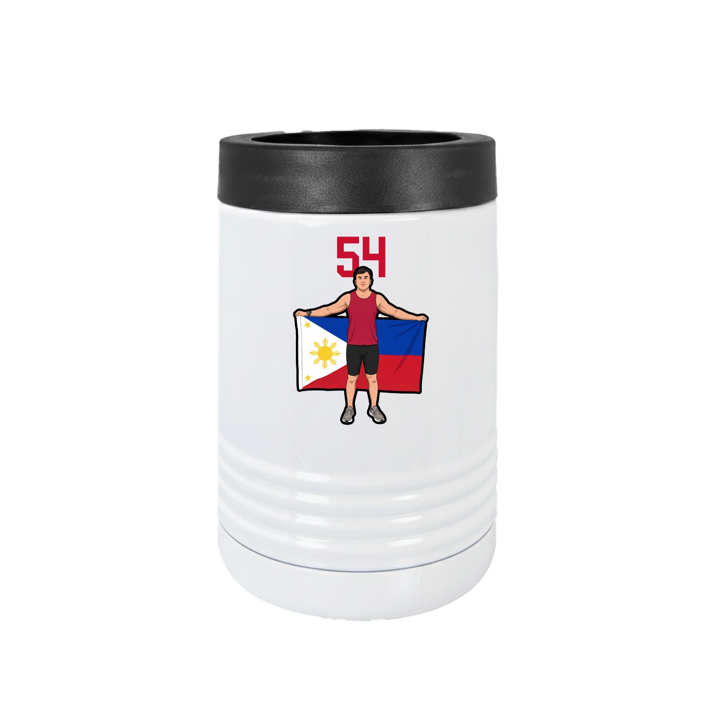 Beverage Holder — Number Top in White