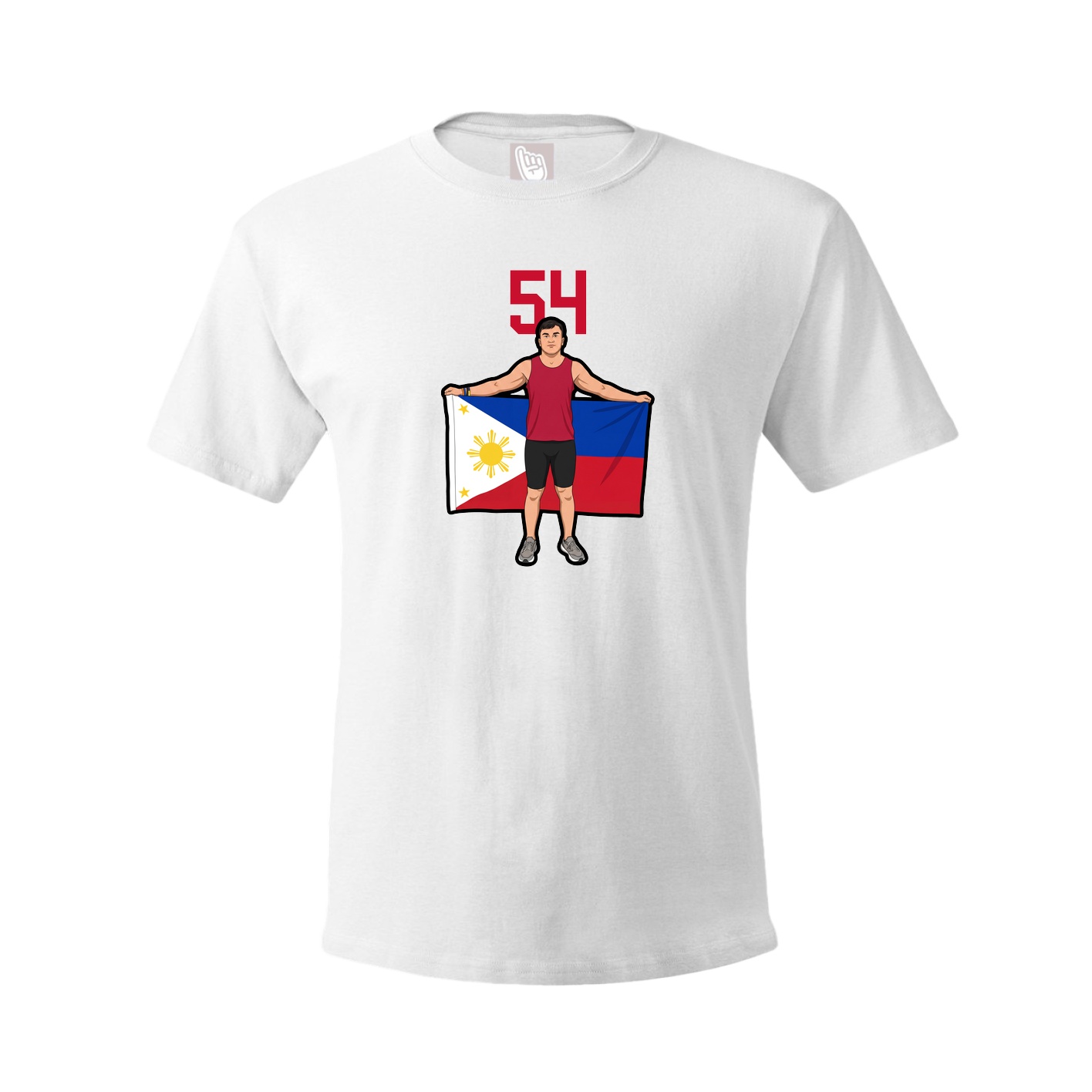 Tee — Number Top in White