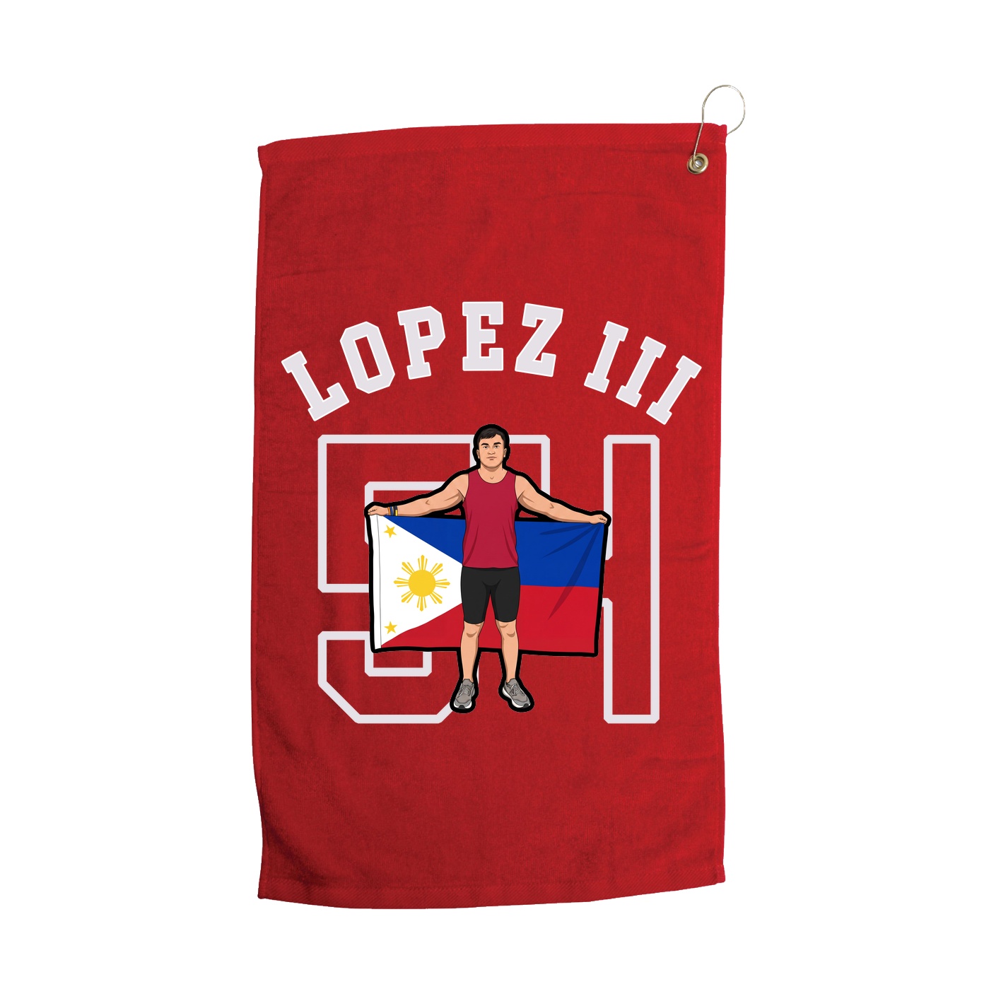 Golf Towel — Shirsey Arch in Red