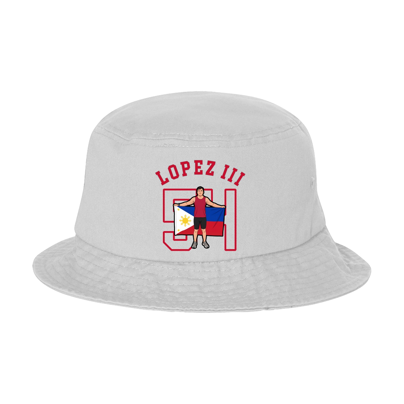 Bucket Cap — Shirsey Arch in White