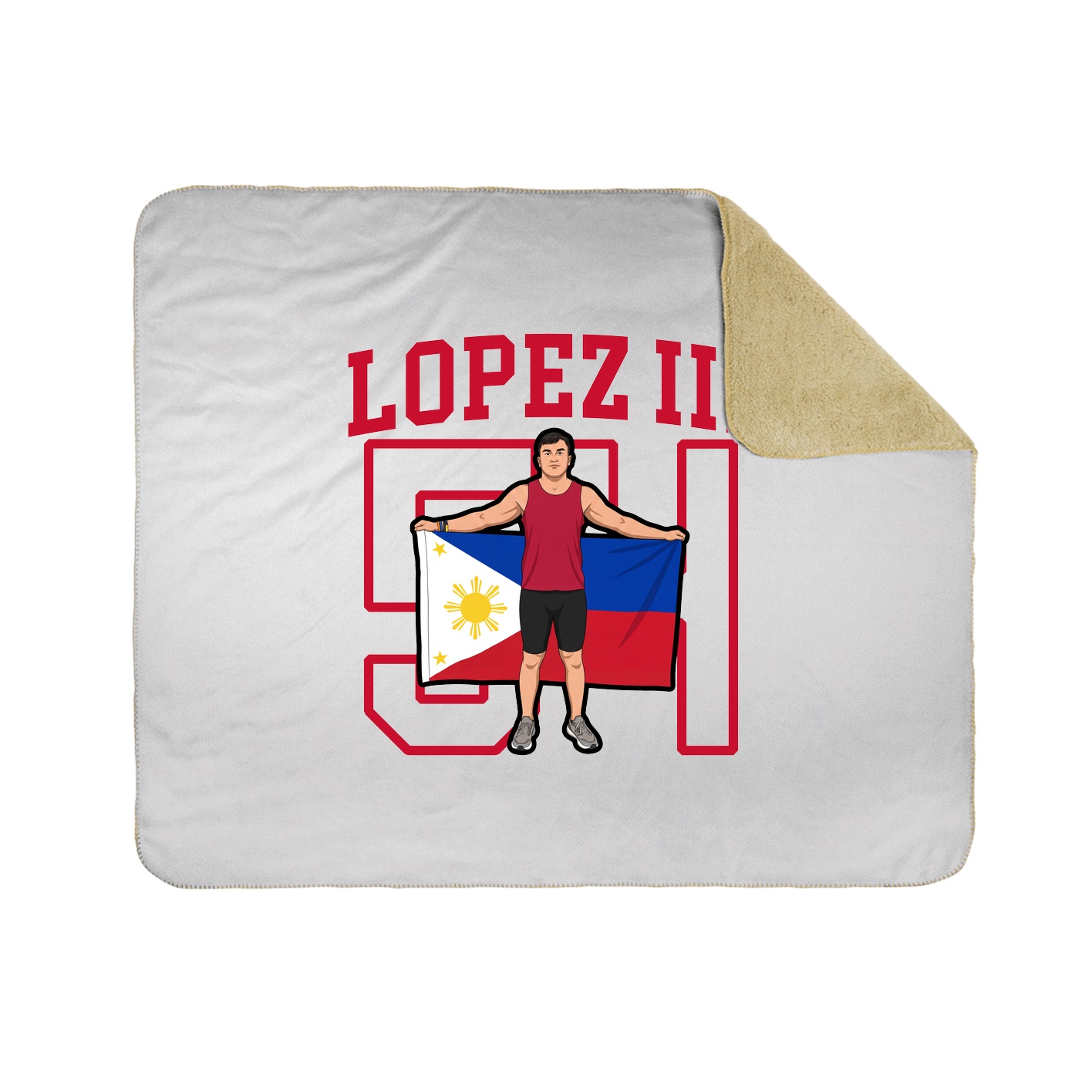 50x60 Sherpa Lined Throw Blanket