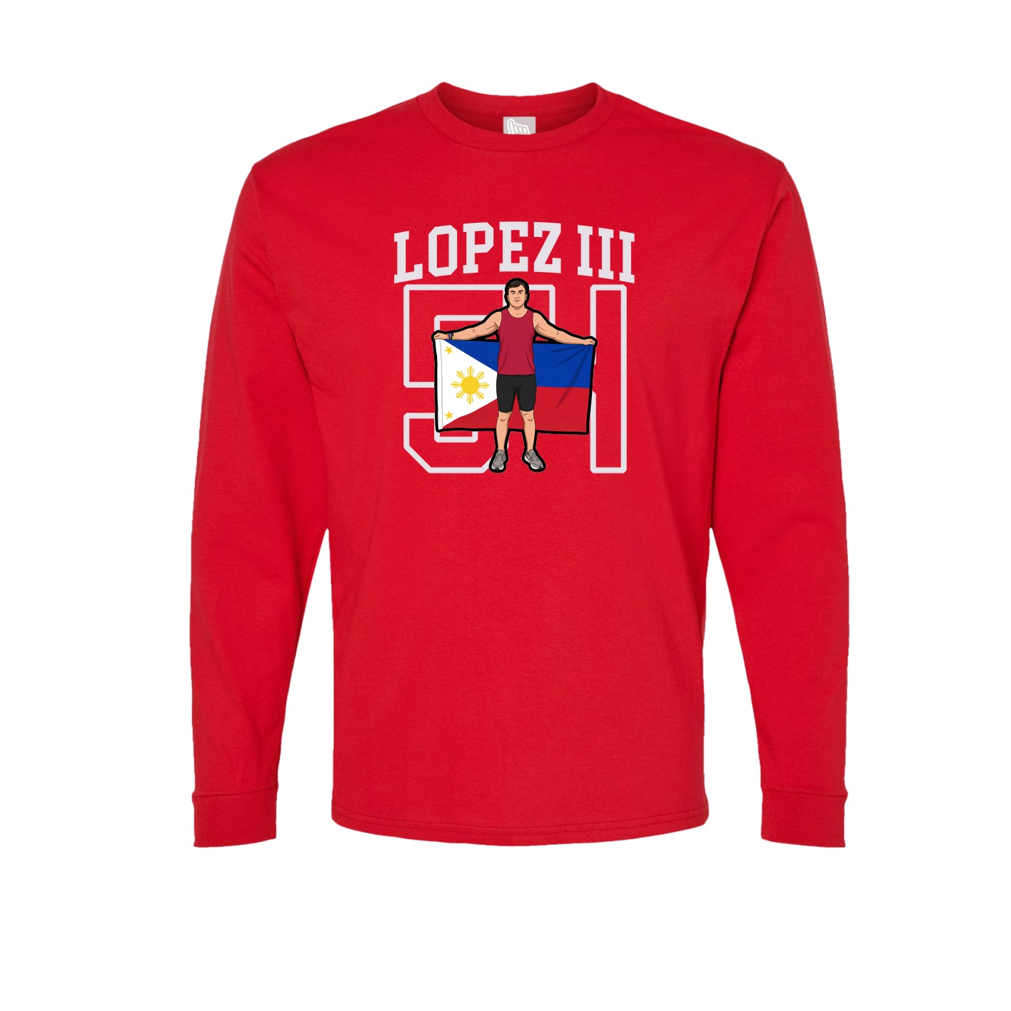 Long Sleeve Tee — Shirsey in Red