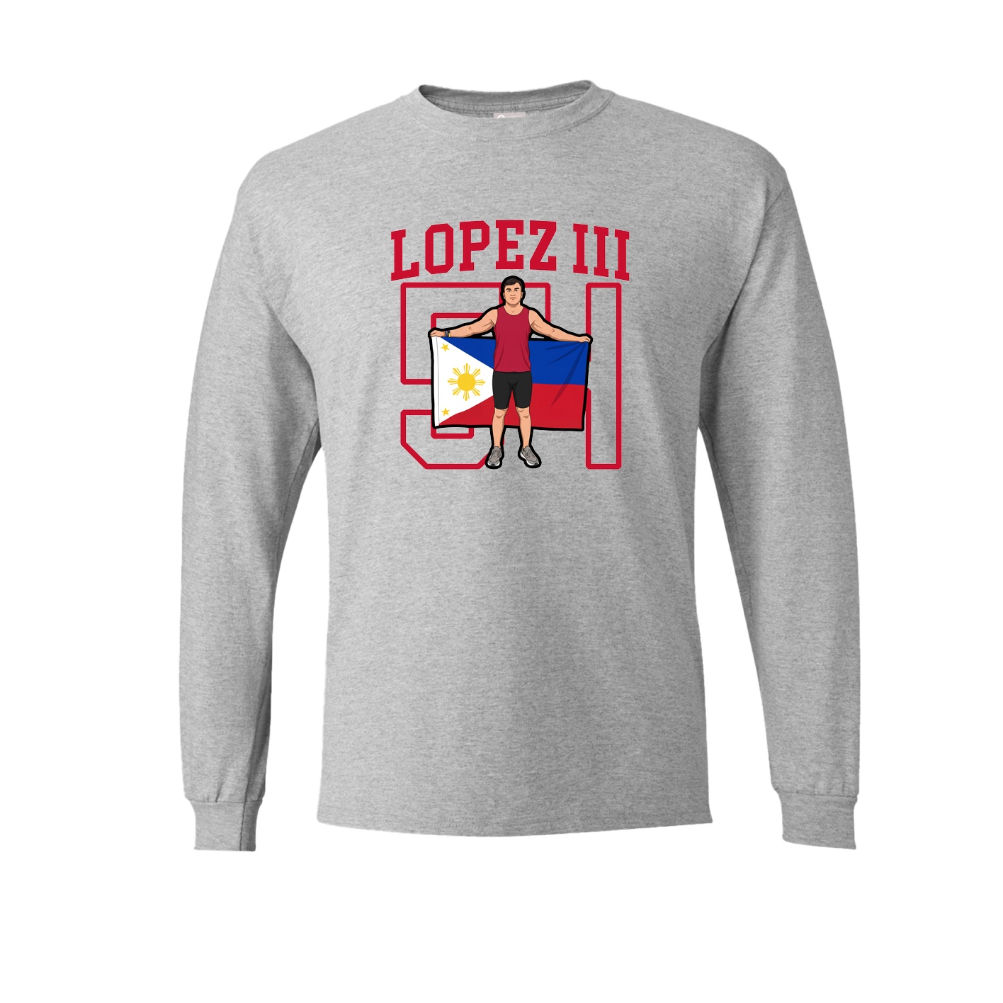 Long Sleeve Tee — Shirsey in Grey