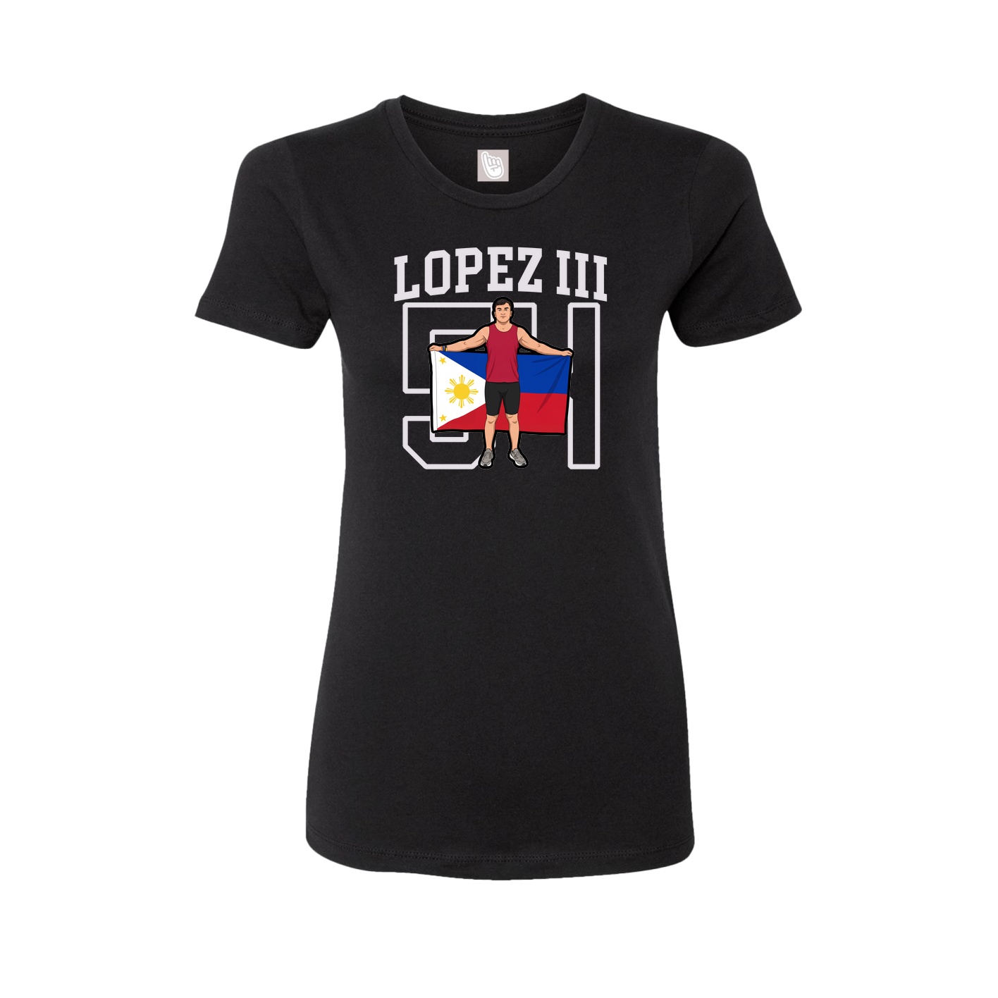 Fitted Women's Tee — Shirsey in Black