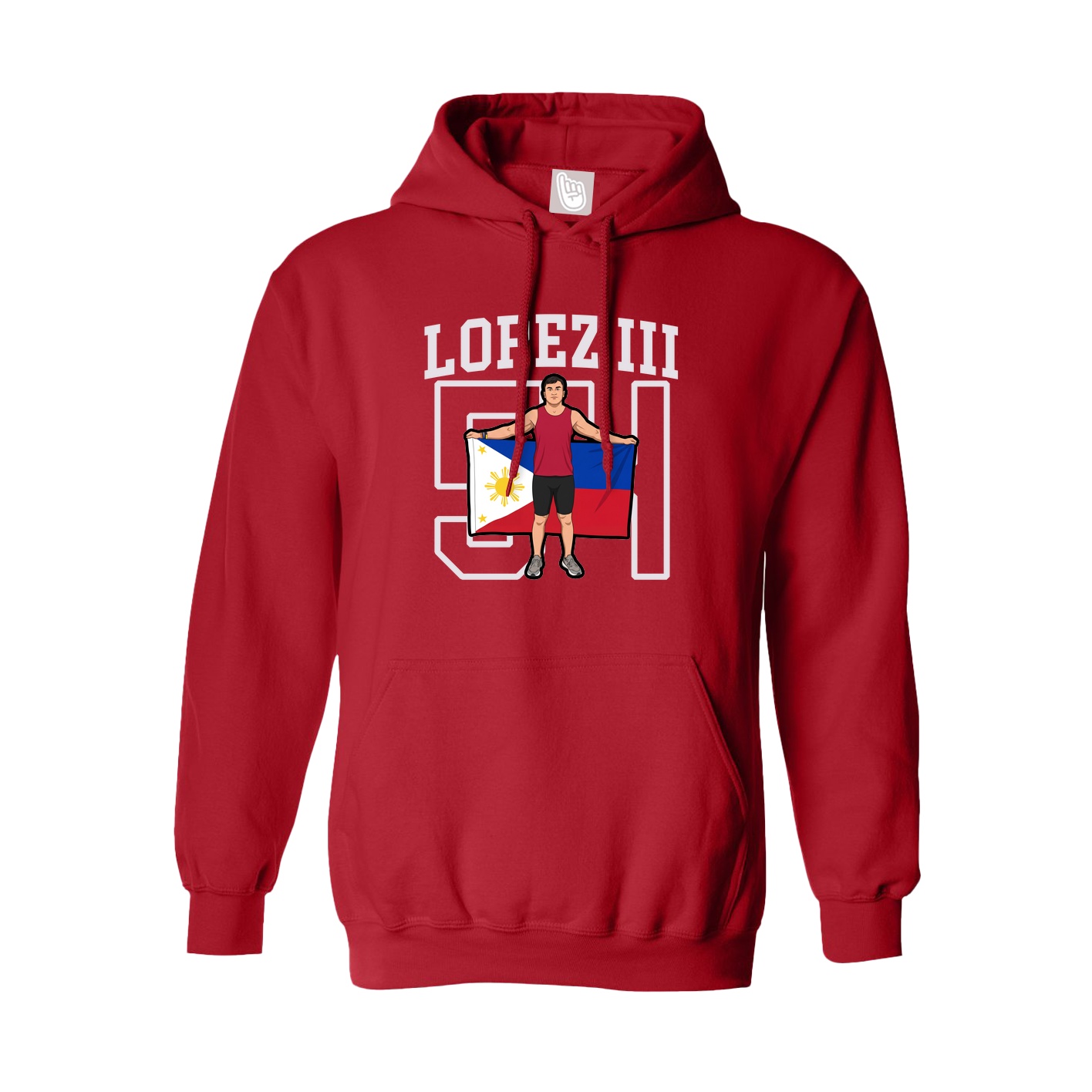 Hoodie — Shirsey in Red