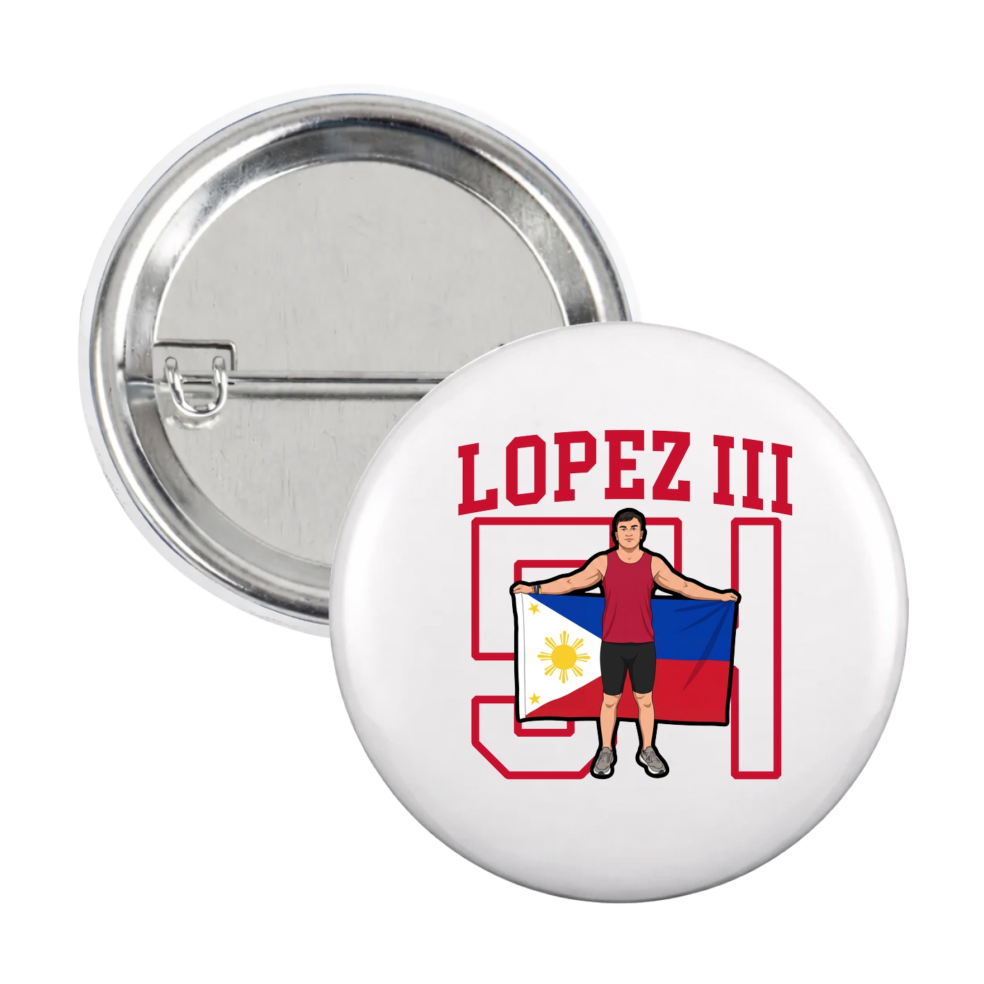 Game Day Button — Shirsey in White