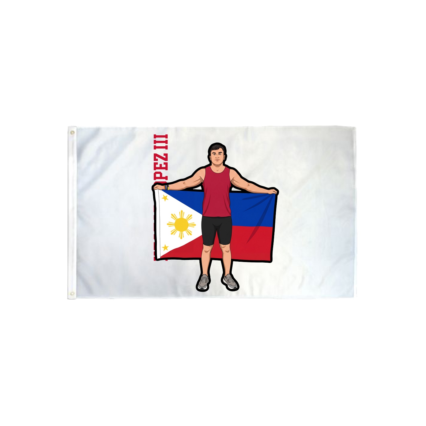 3x5 Flag — Name Vertical in Classic