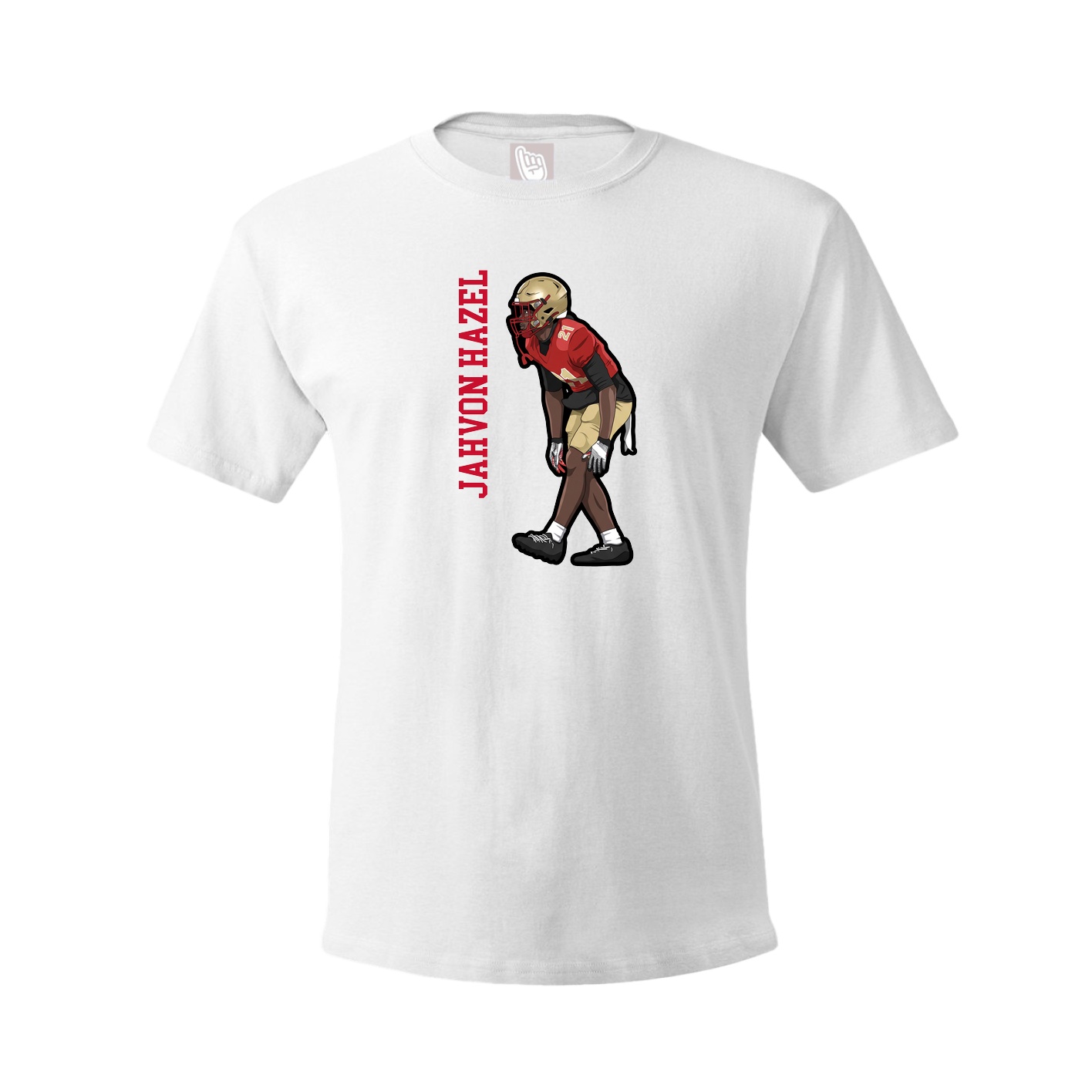 Tee — Name Vertical in White