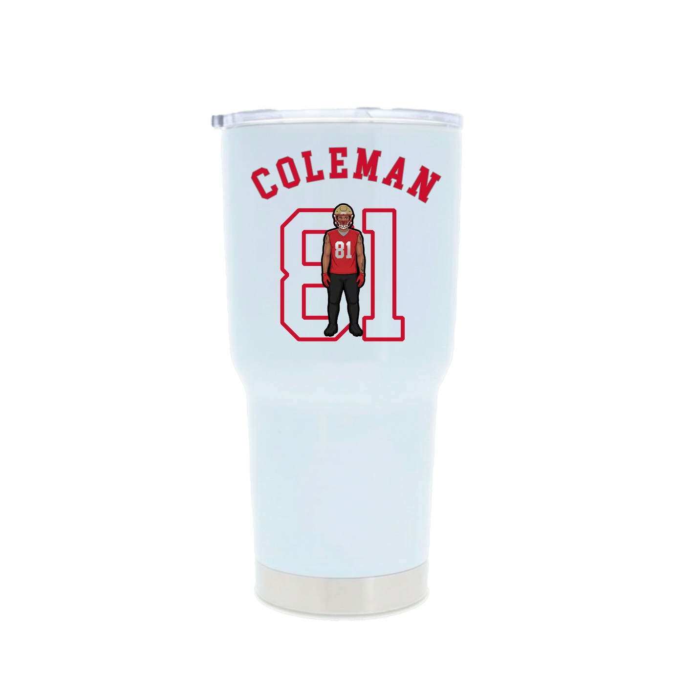 30oz Stainless Steel Tumbler — Shirsey Arch in White