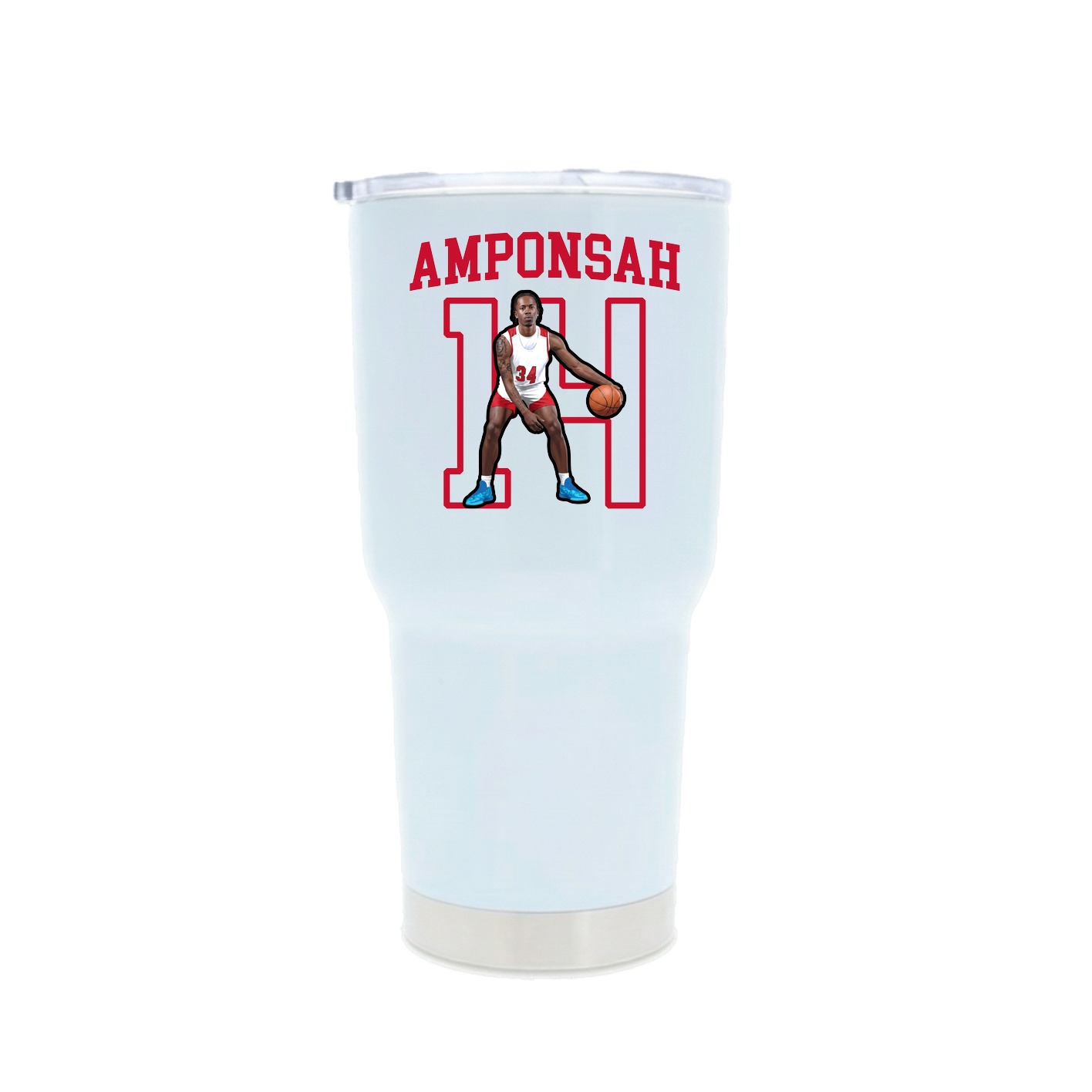 30oz Stainless Steel Tumbler — Shirsey in White