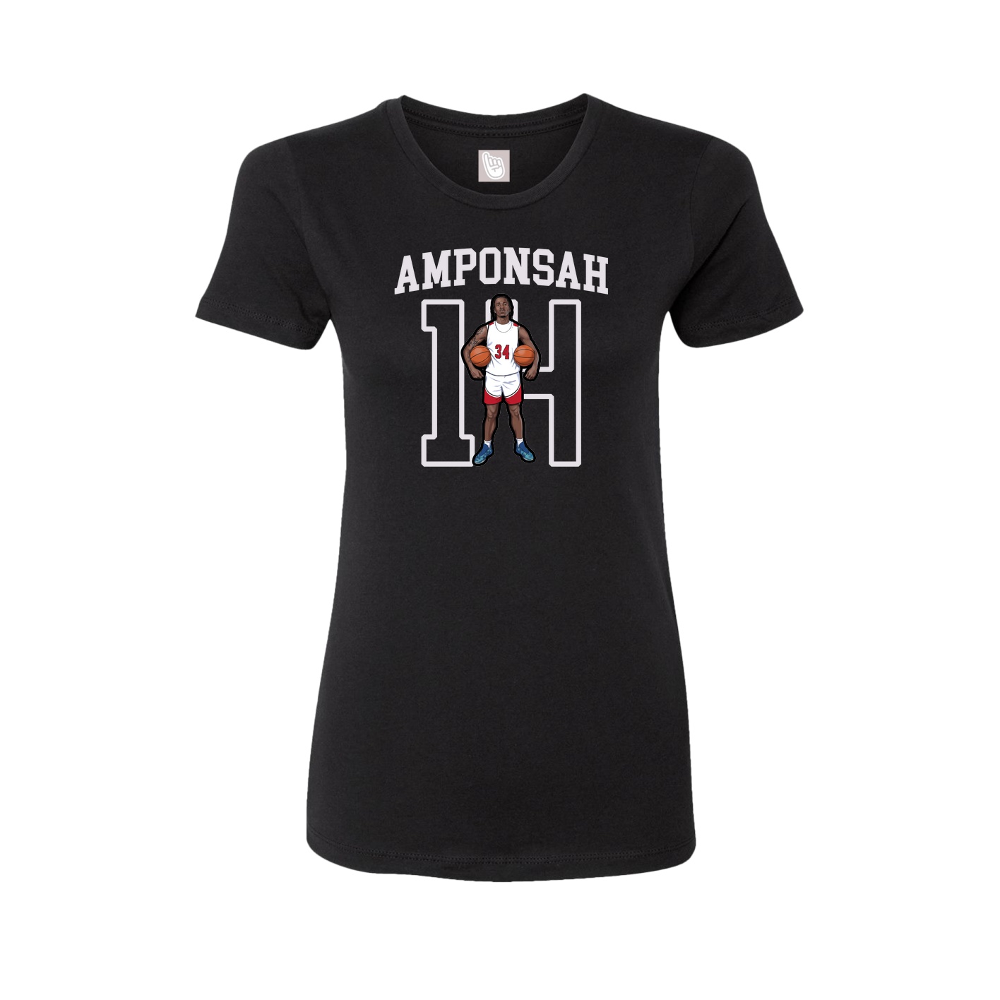 Fitted Women's Tee — Shirsey in Black