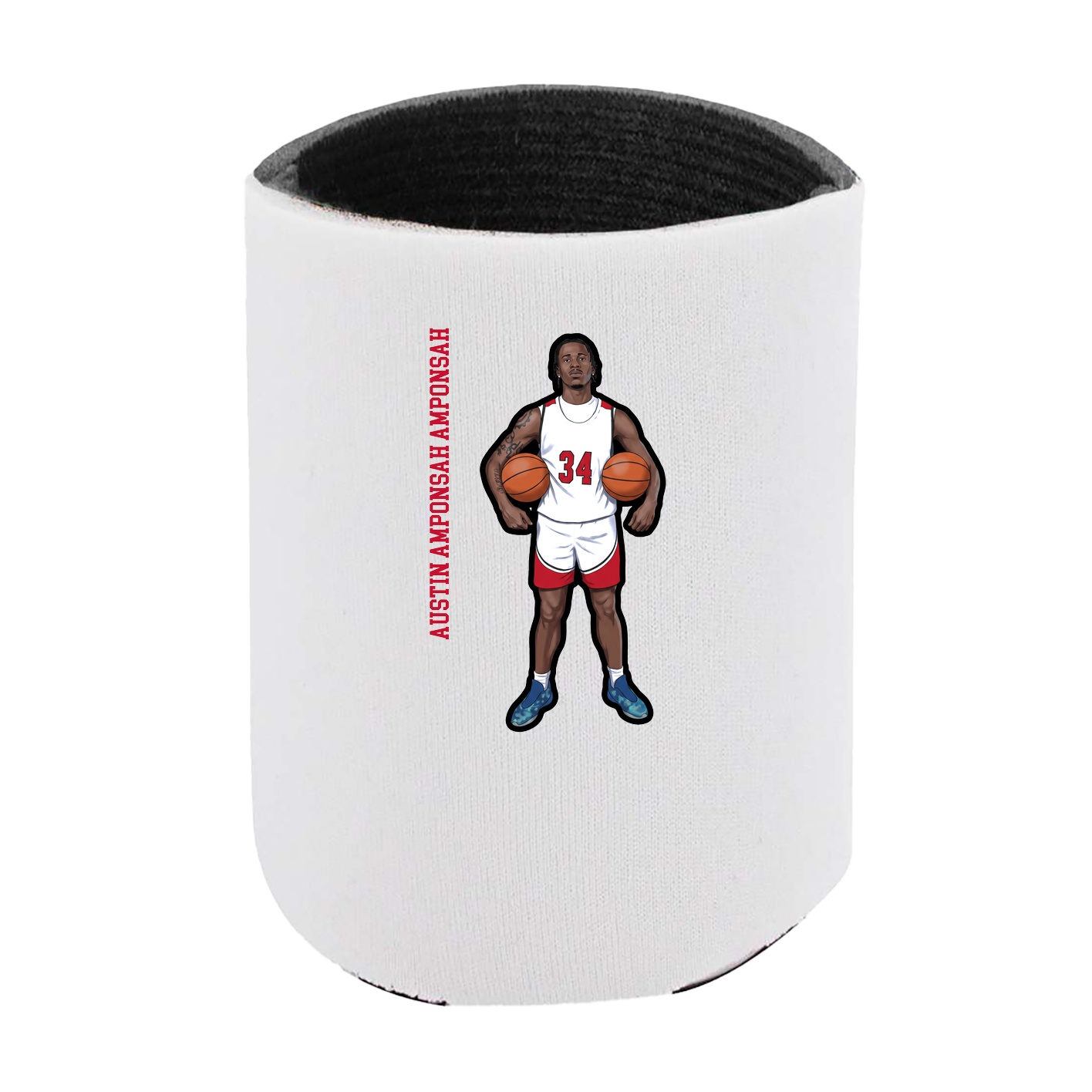 Can Holder — Name Vertical in White