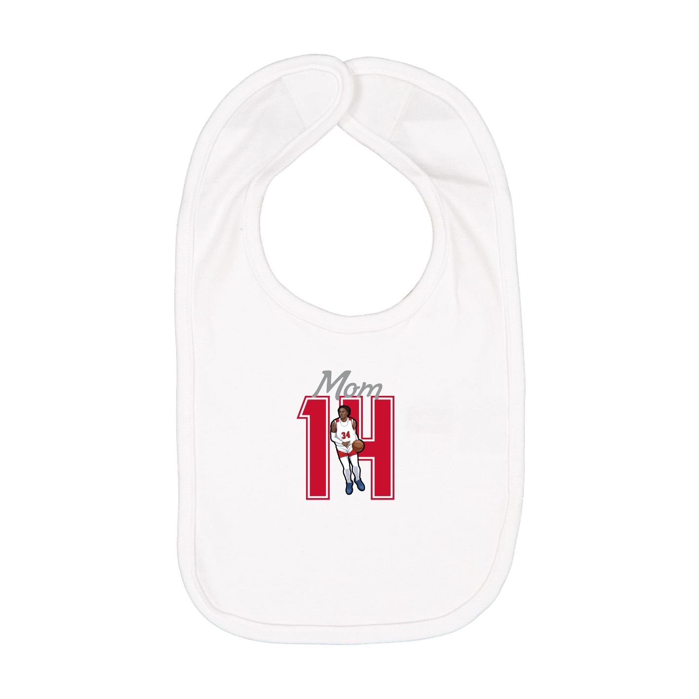 Infant Bib — Mothers Day Shirsey in White