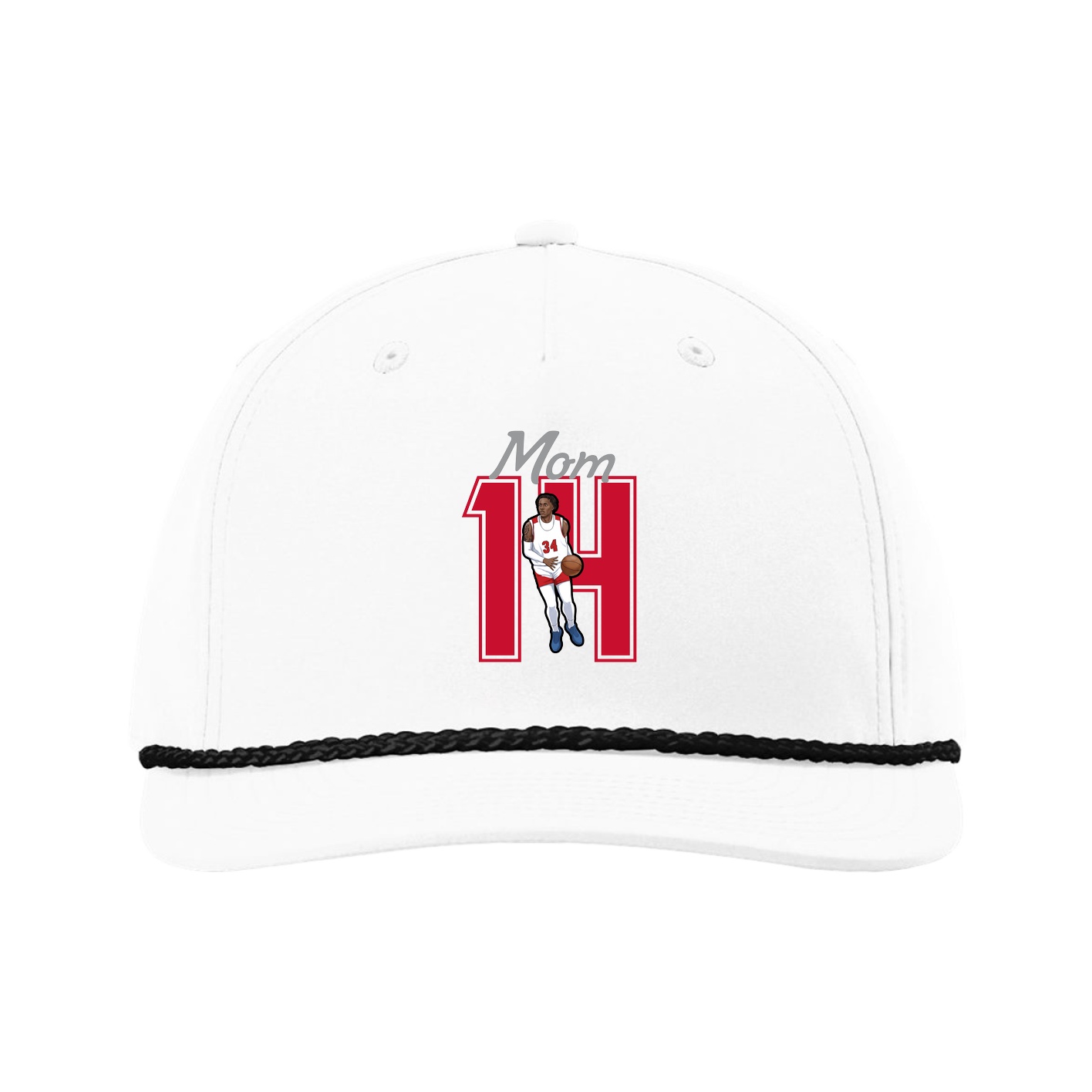 Five-Panel Classic Rope Cap — Mothers Day Shirsey in White