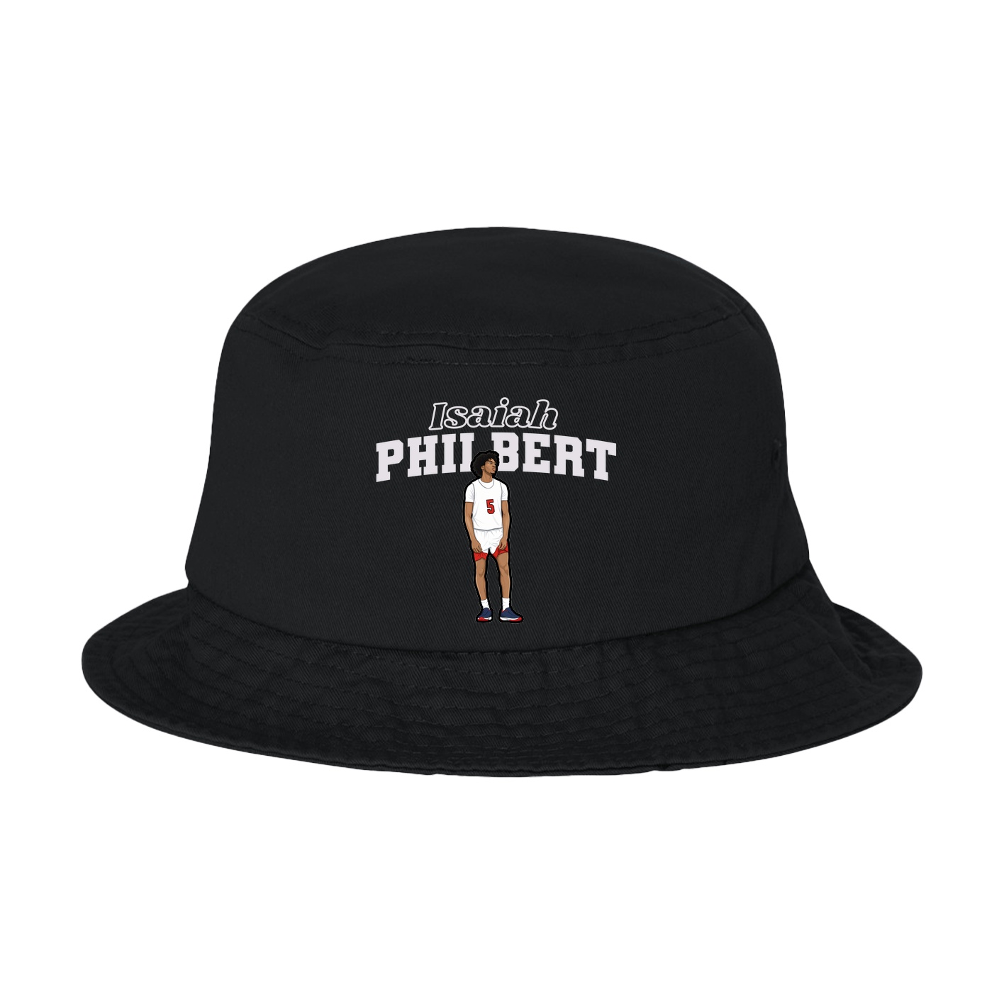 Bucket Cap — Name Arch in Black