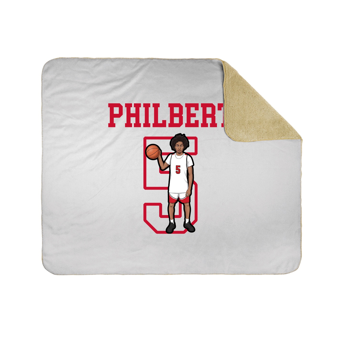 Throw Blanket — Shirsey in White