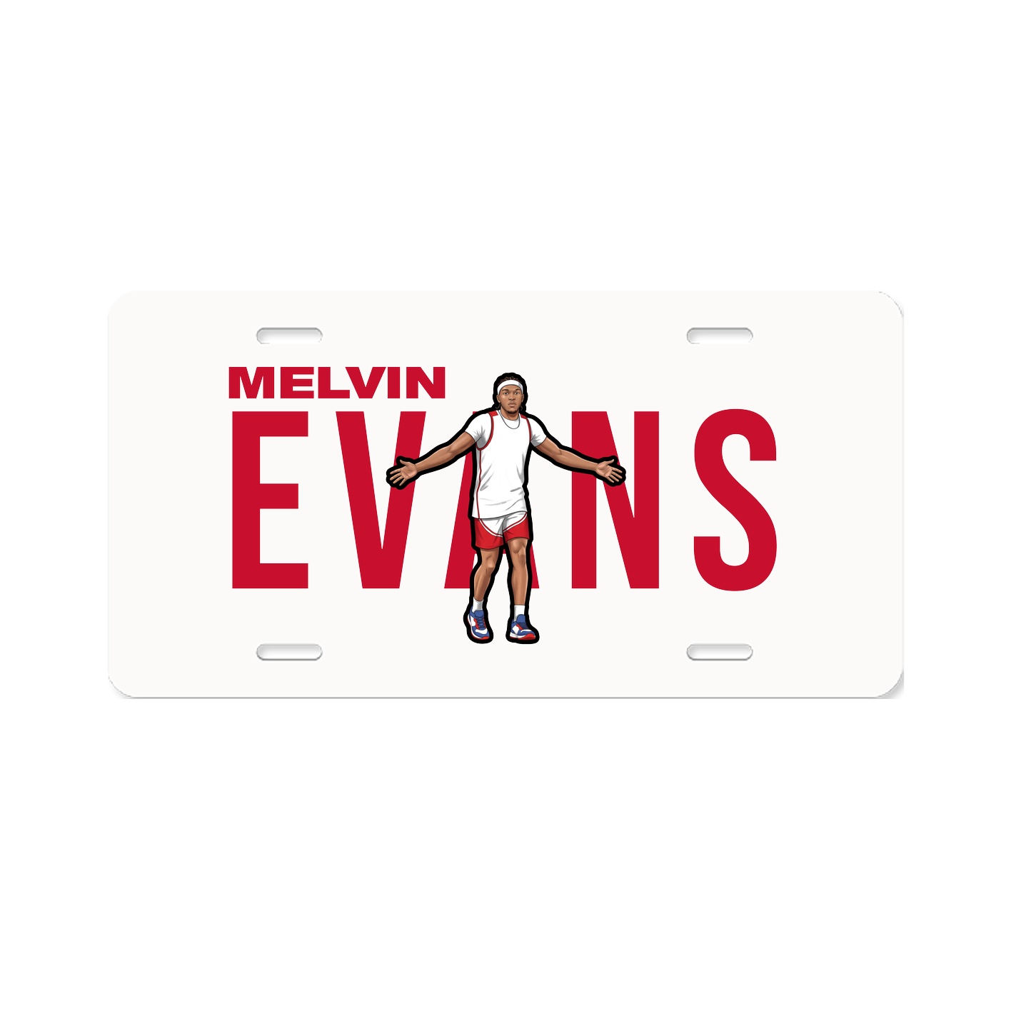 License Plate — Player Name in Classic