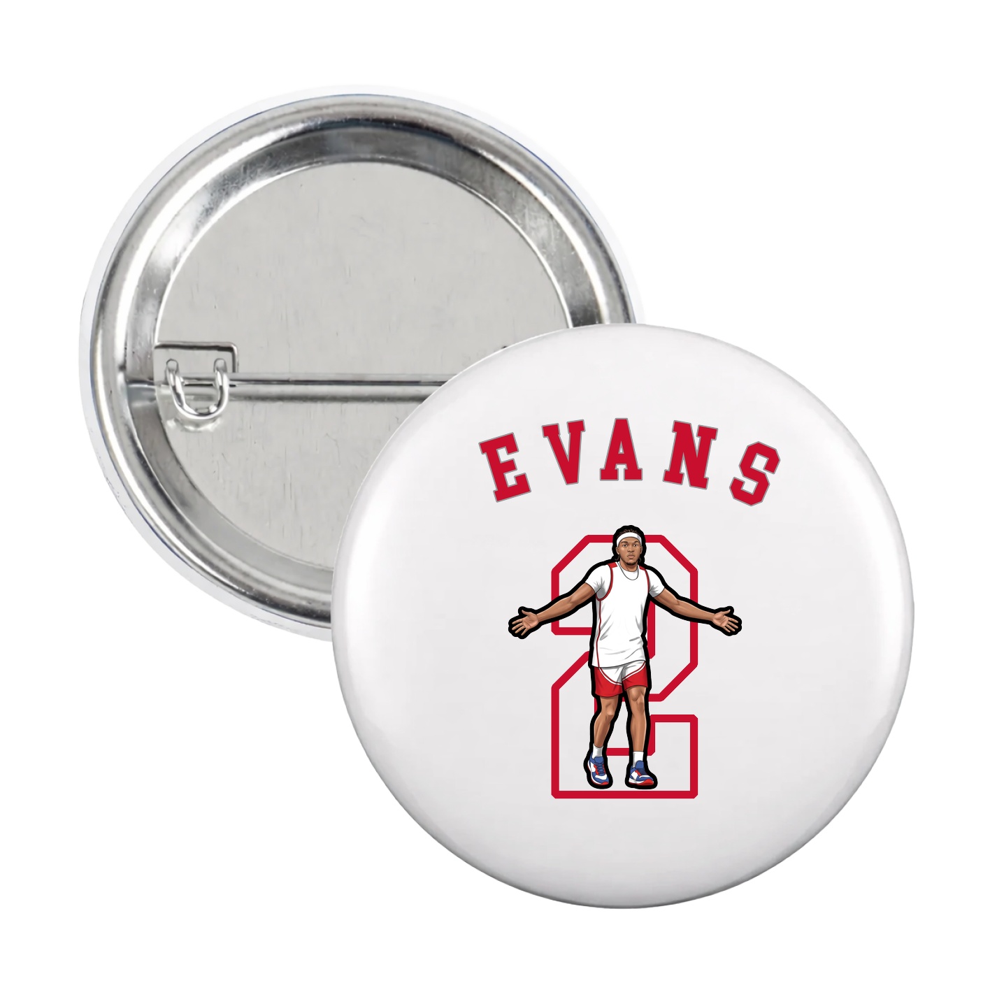 Game Day Button — Shirsey Arch in White