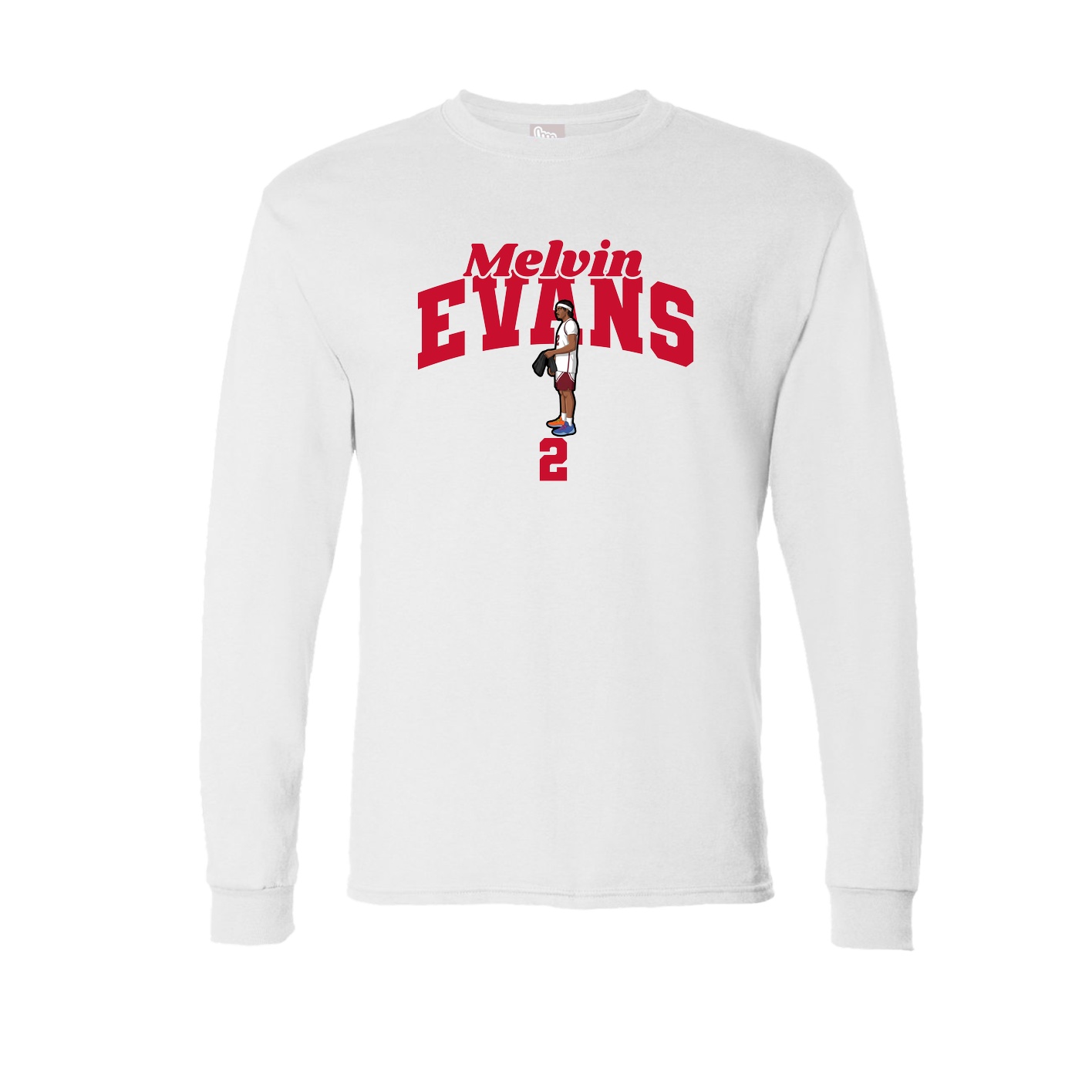 Long Sleeve Tee — Signature Arch in White