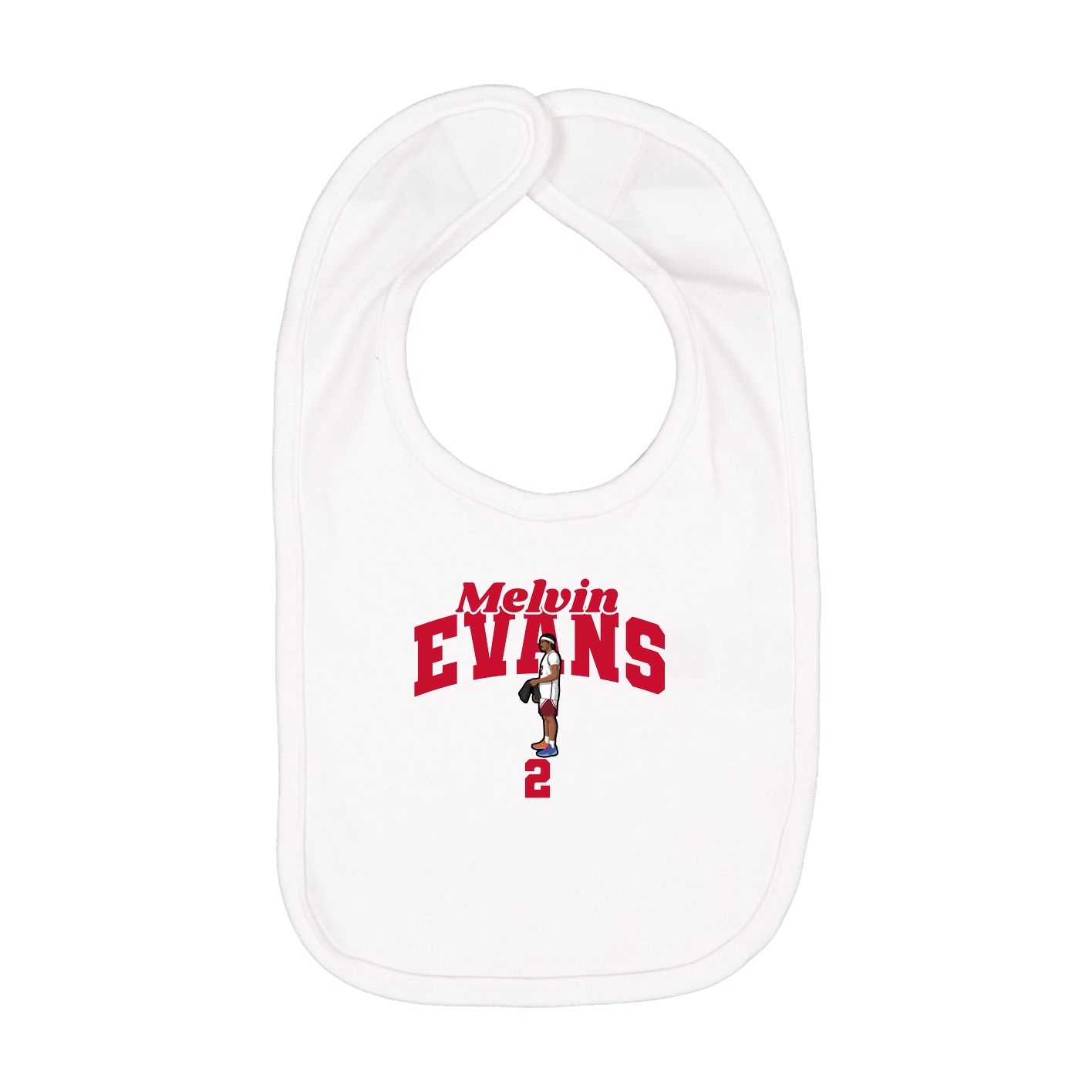 Infant Bib — Signature Arch in White