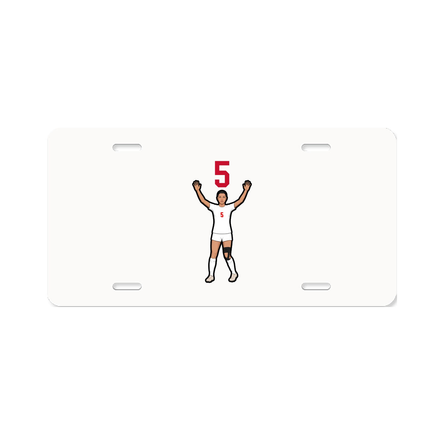 License Plate — Number Top in Classic