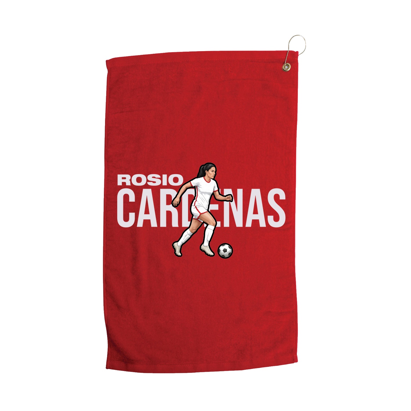 Golf Towel — Player Name in Red