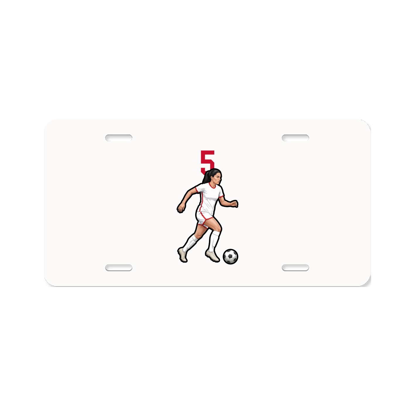 License Plate — Number Top in Classic