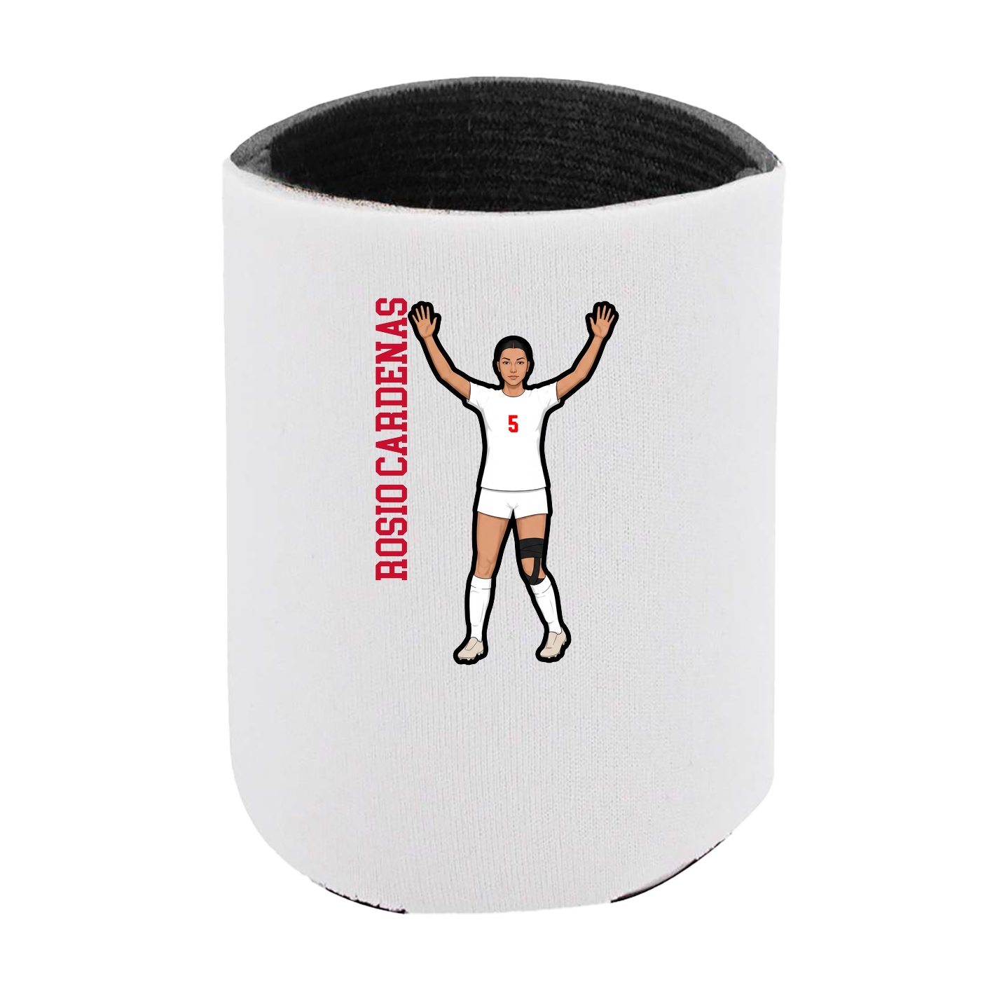 Can Holder — Name Vertical in White