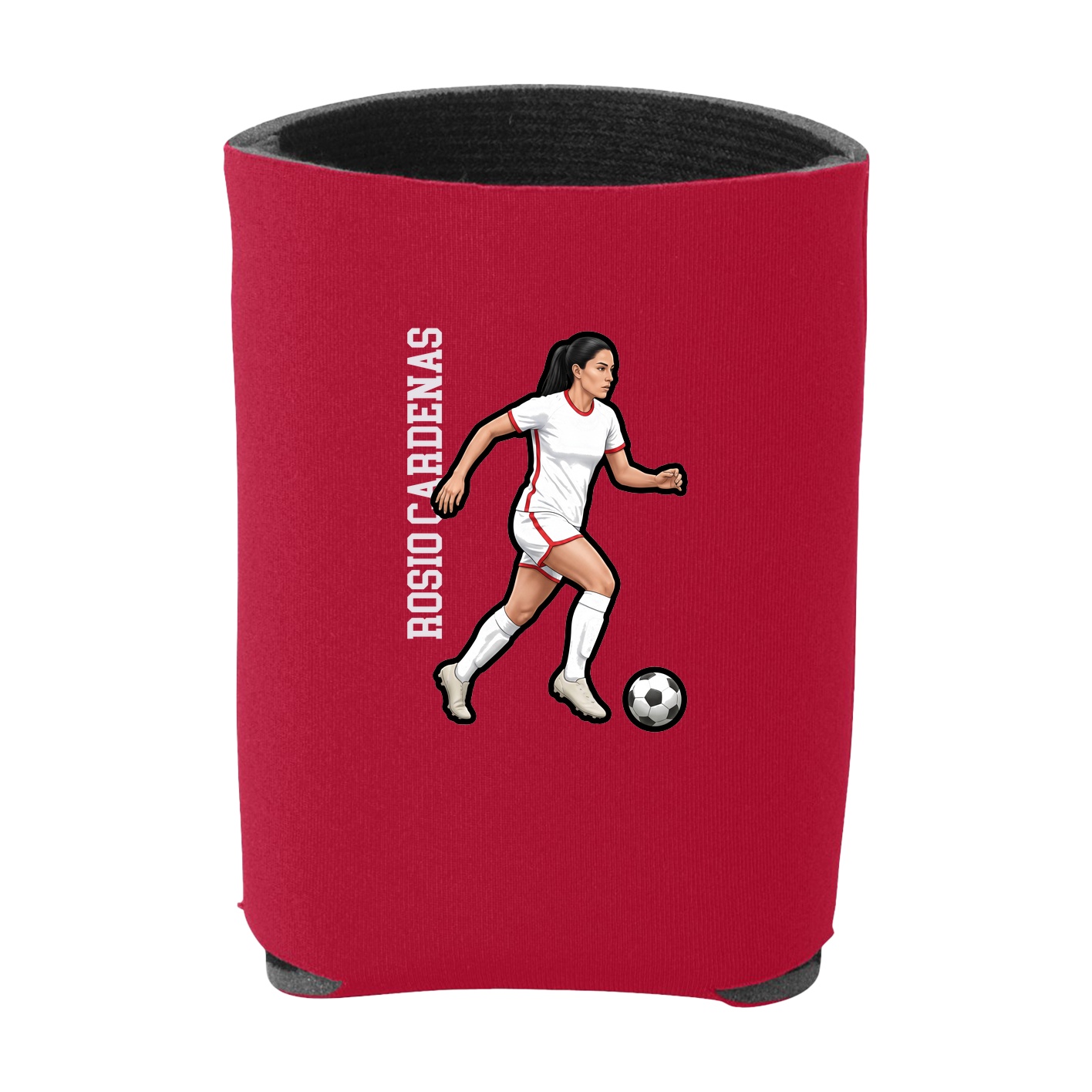 Can Holder — Name Vertical in Red