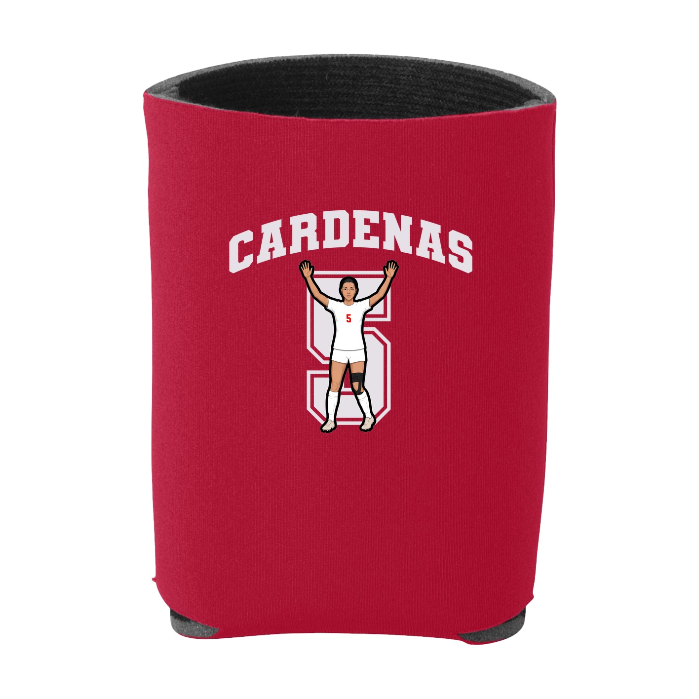 Can Holder — Number in Red