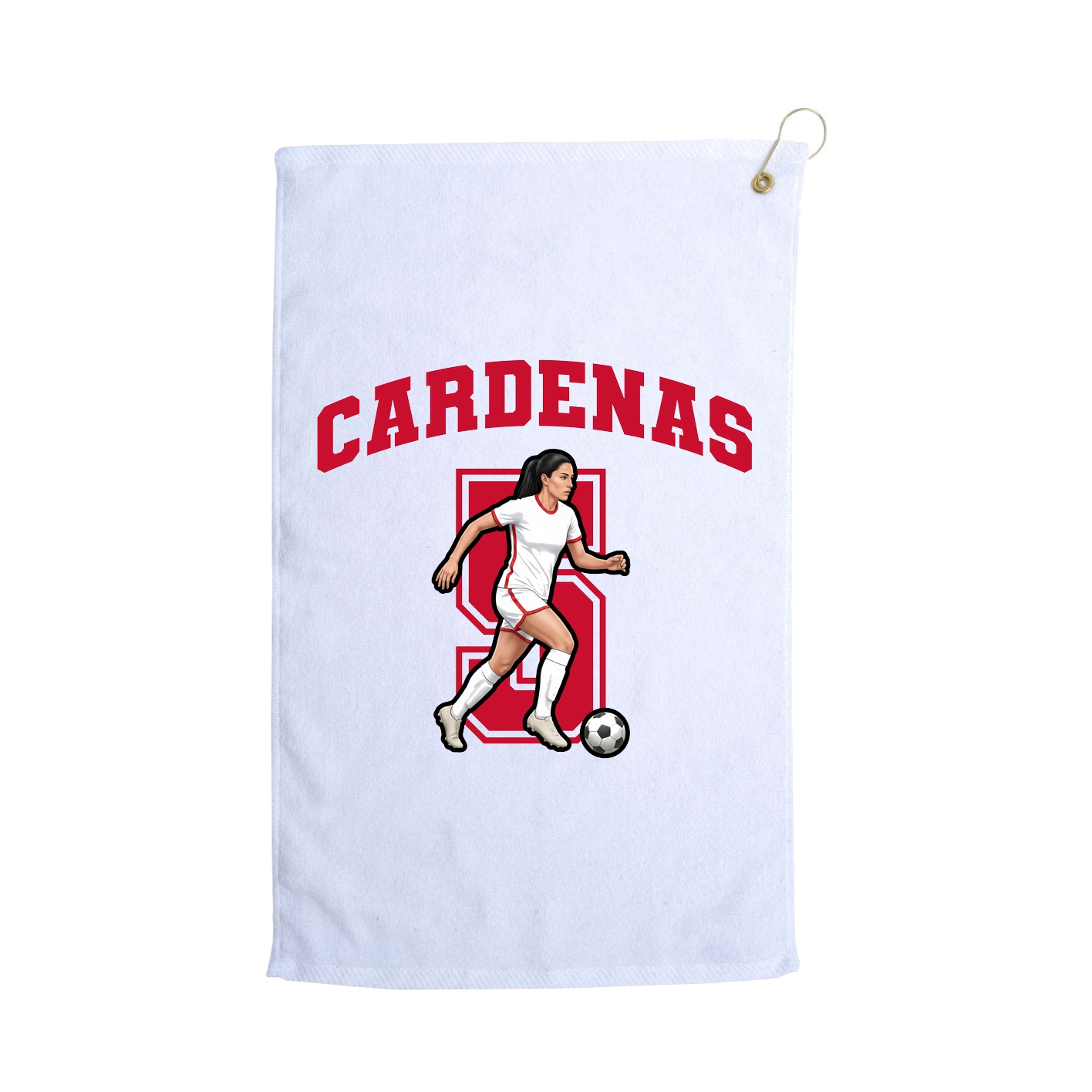 Golf Towel — Number in White